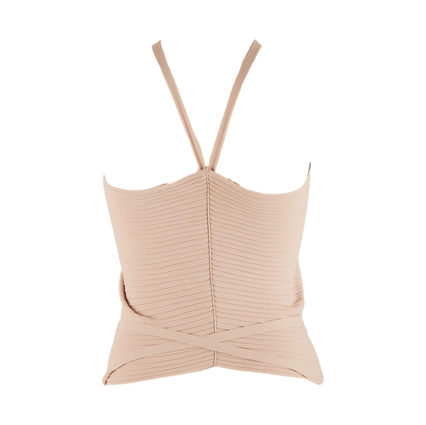 Gucci Pink Pleated Choker Tie Top - Image 2