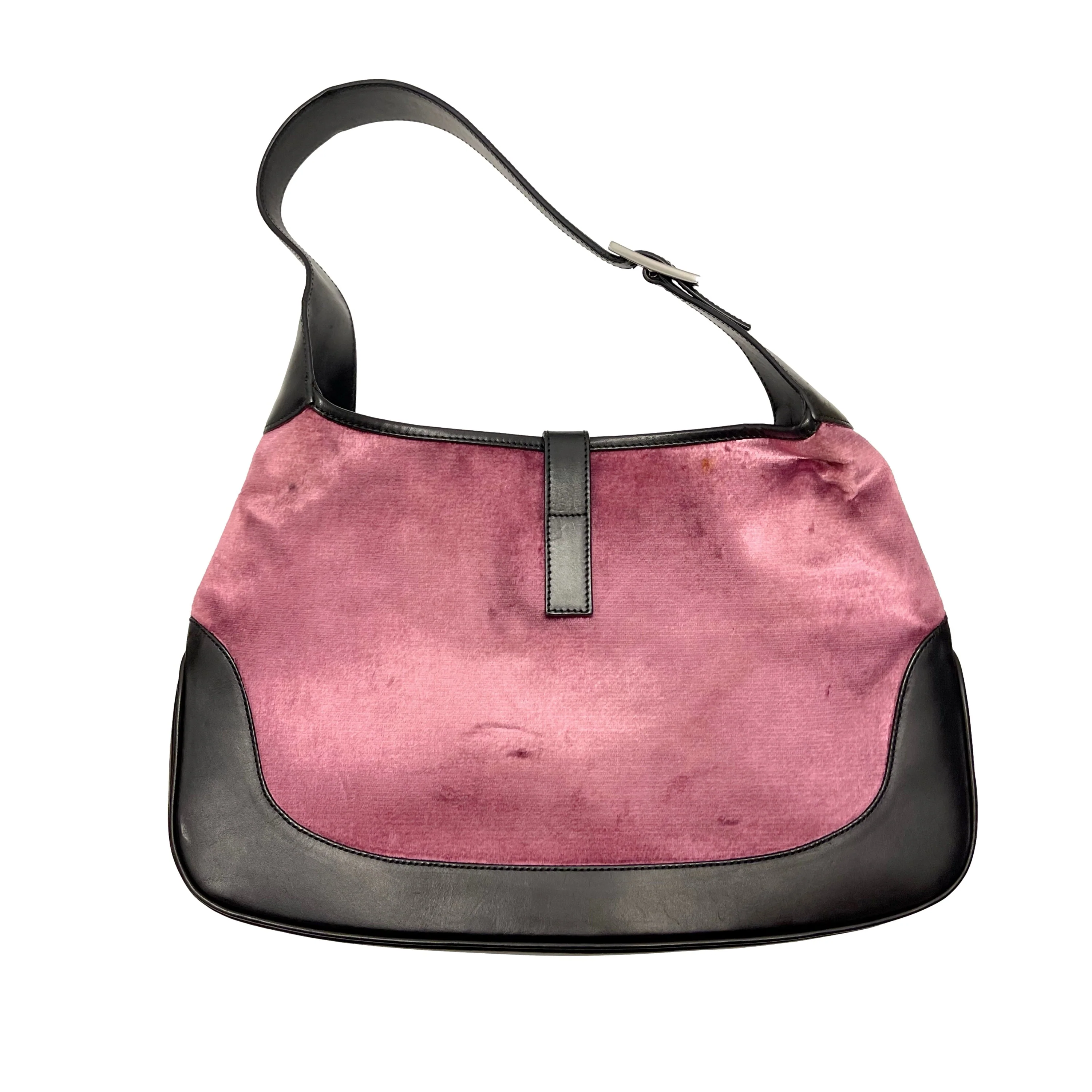 Gucci Pink Velvet Jackie Bag - Image 2