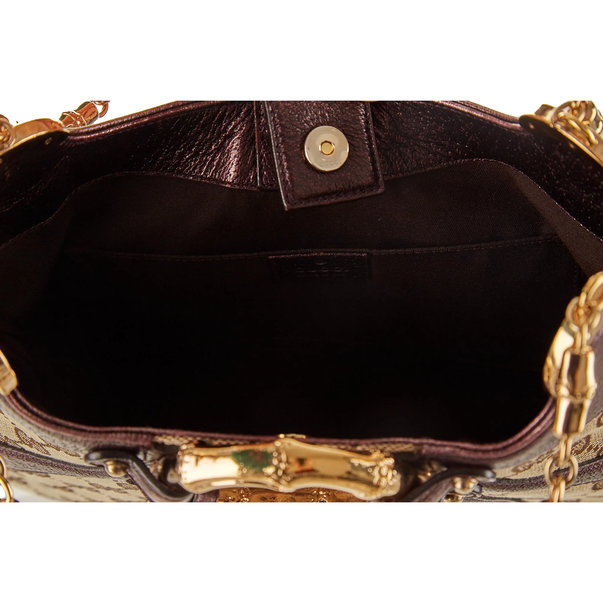 Gucci Purple Logo Chain Shoulder Bag - Image 4