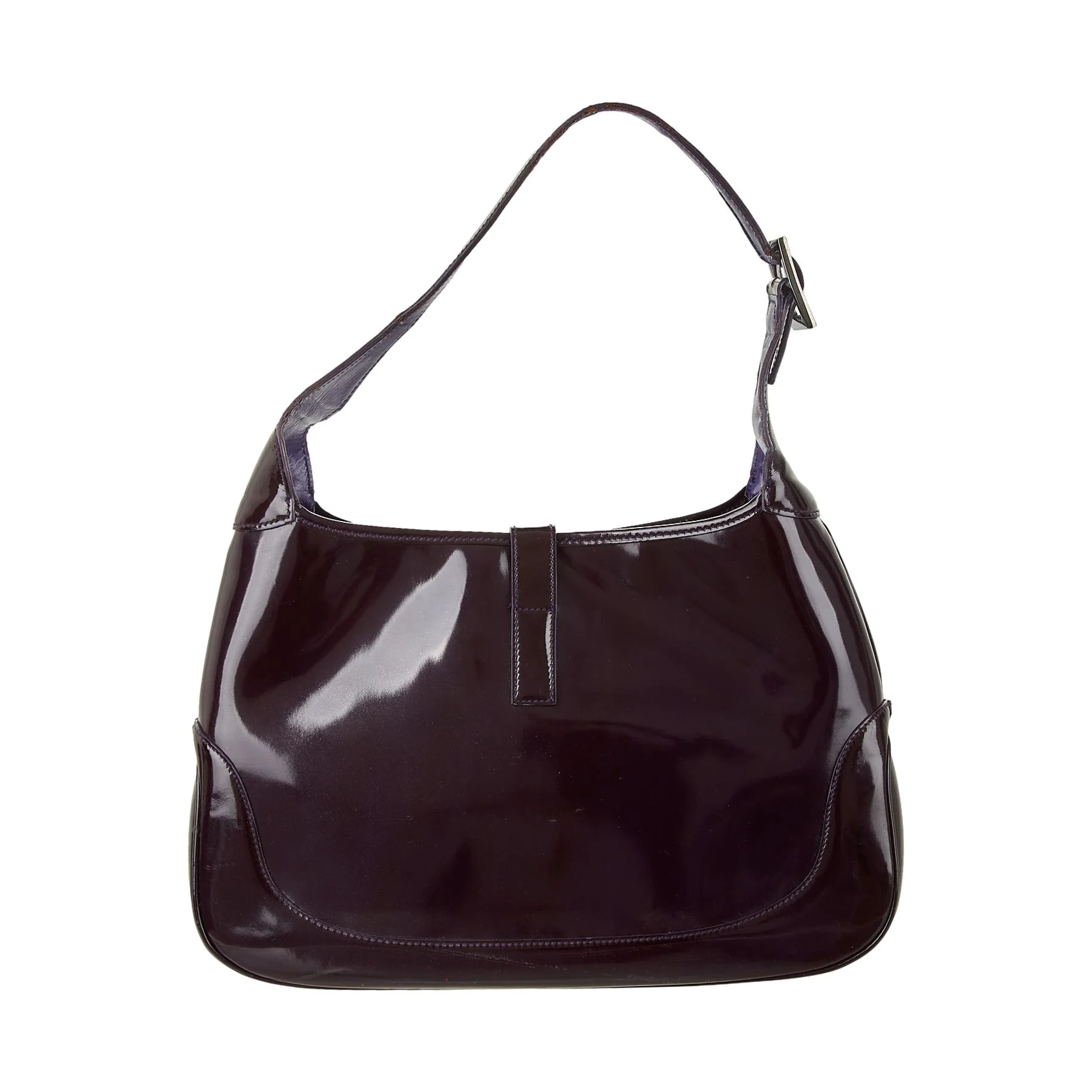 Gucci Purple Patent Jackie Bag - Image 2