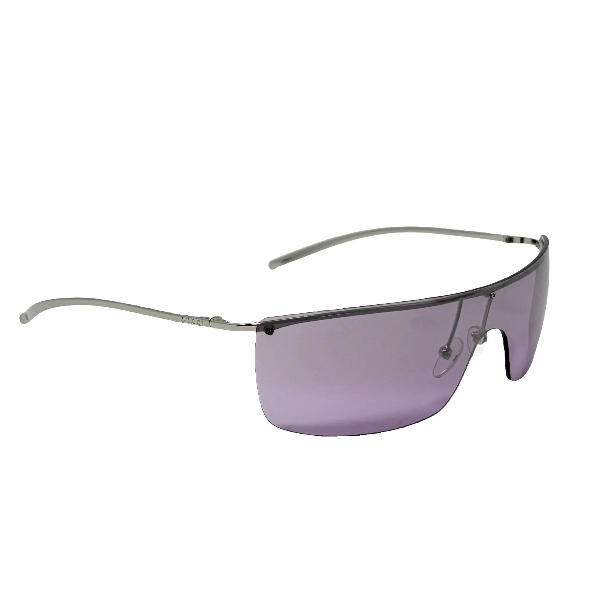 Gucci Purple Rimless Sunglasses