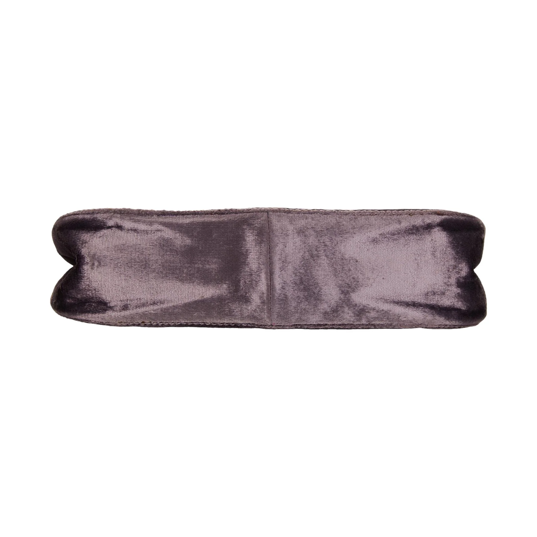 Gucci Purple Velour Mini Bamboo Top Handle Bag - Image 3