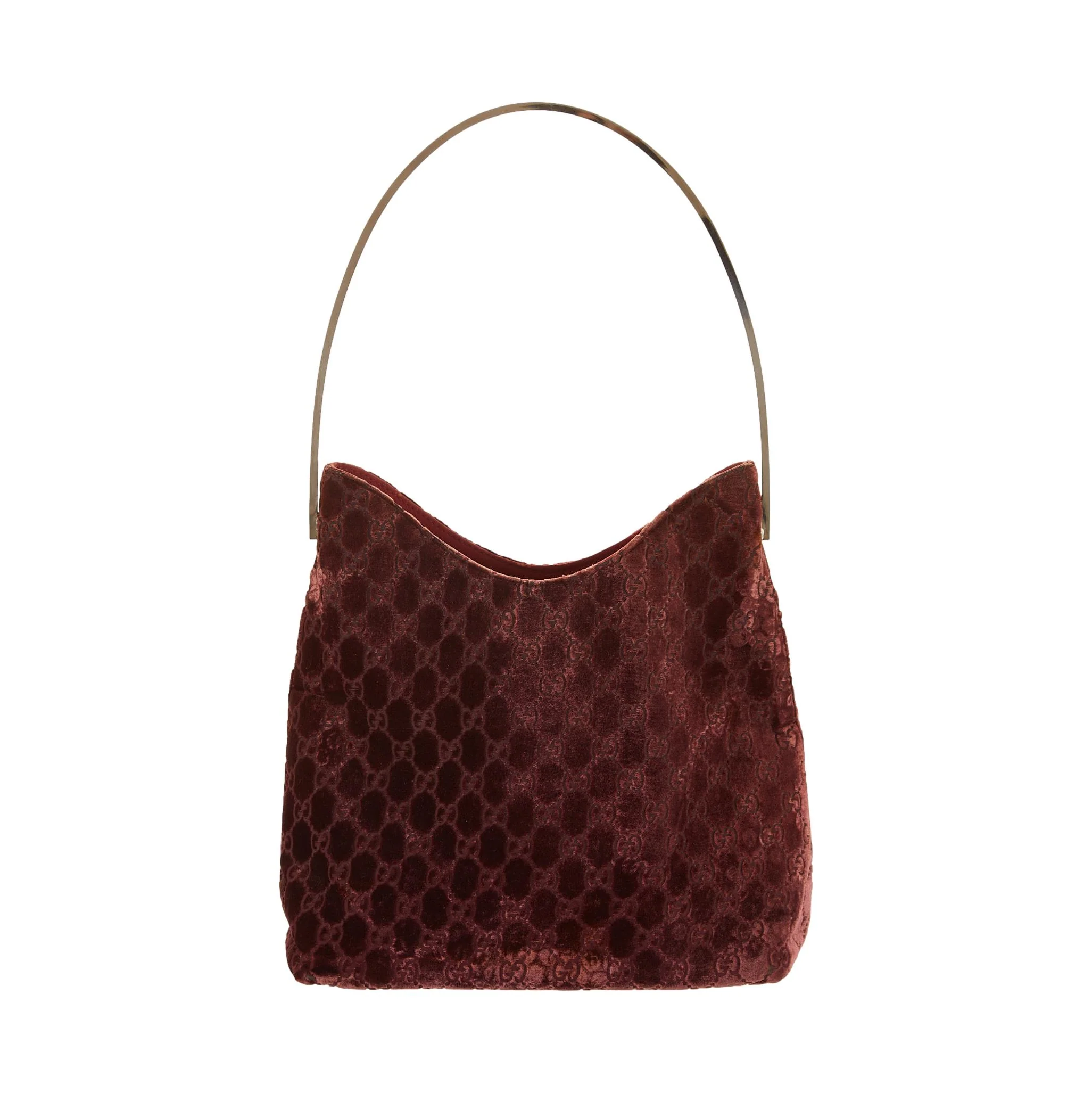 Gucci Purple Velvet Shoulder Bag - Image 2