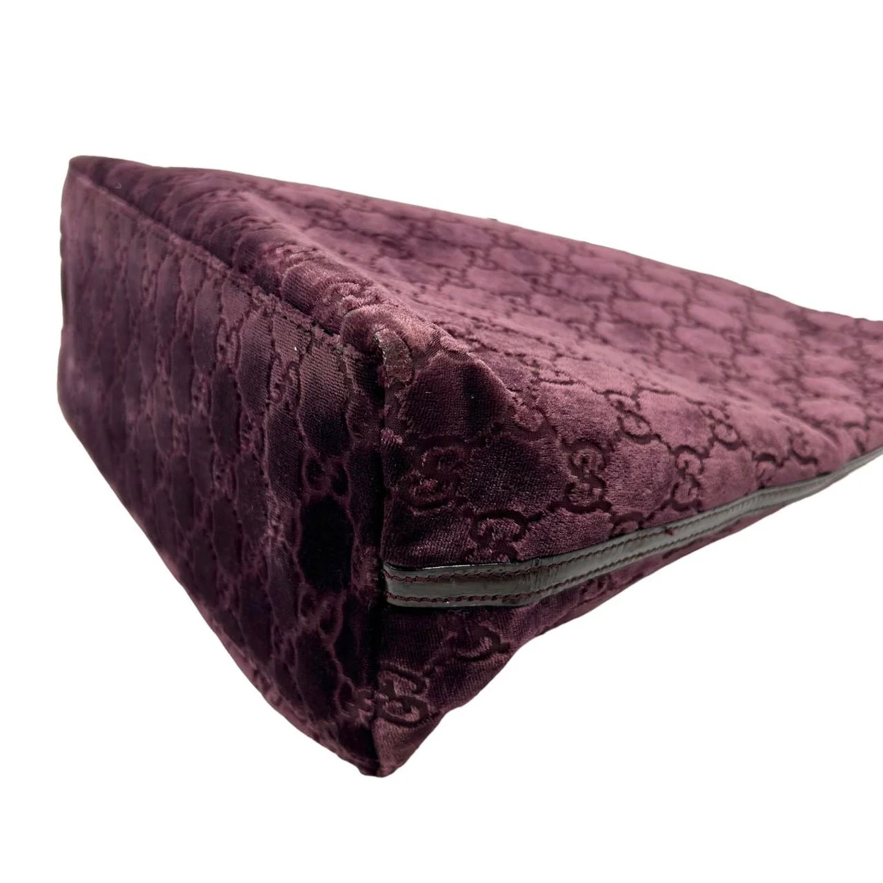 Gucci Purple Velvet Shoulder Bag - Image 2