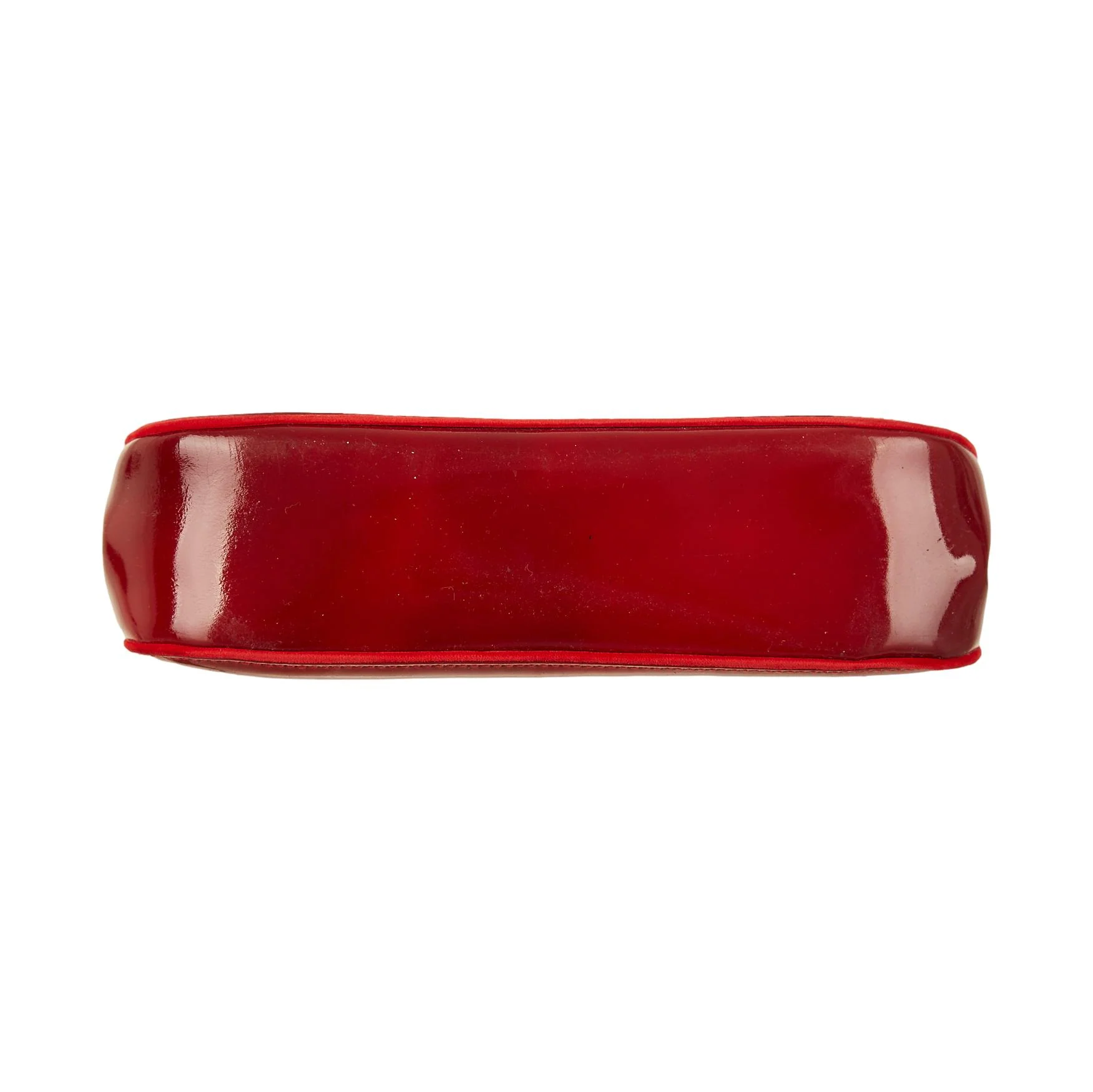 Gucci Red Bamboo Patent Top Handle Bag - Image 3