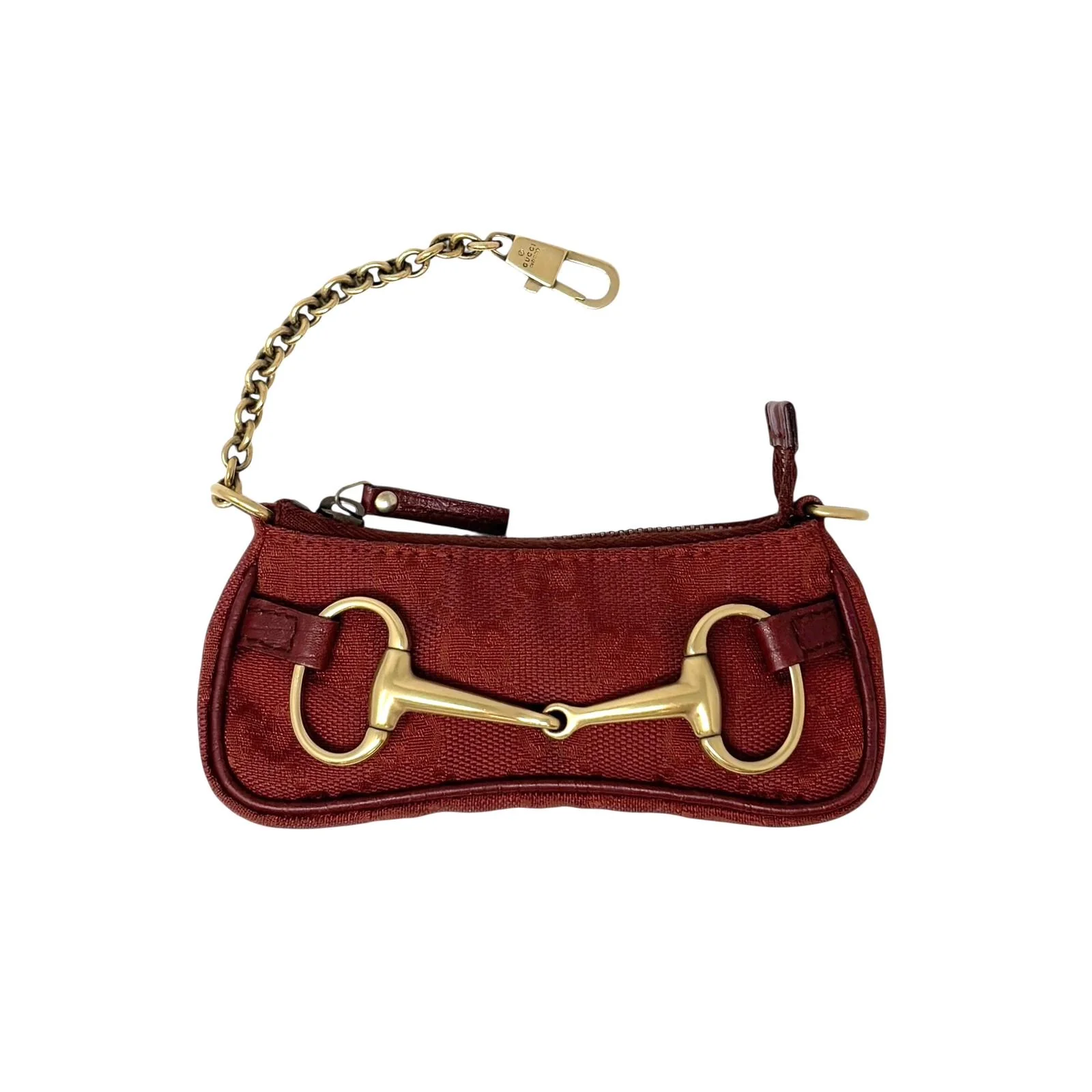 Gucci Red Horsebit Bag Charm - Image 2