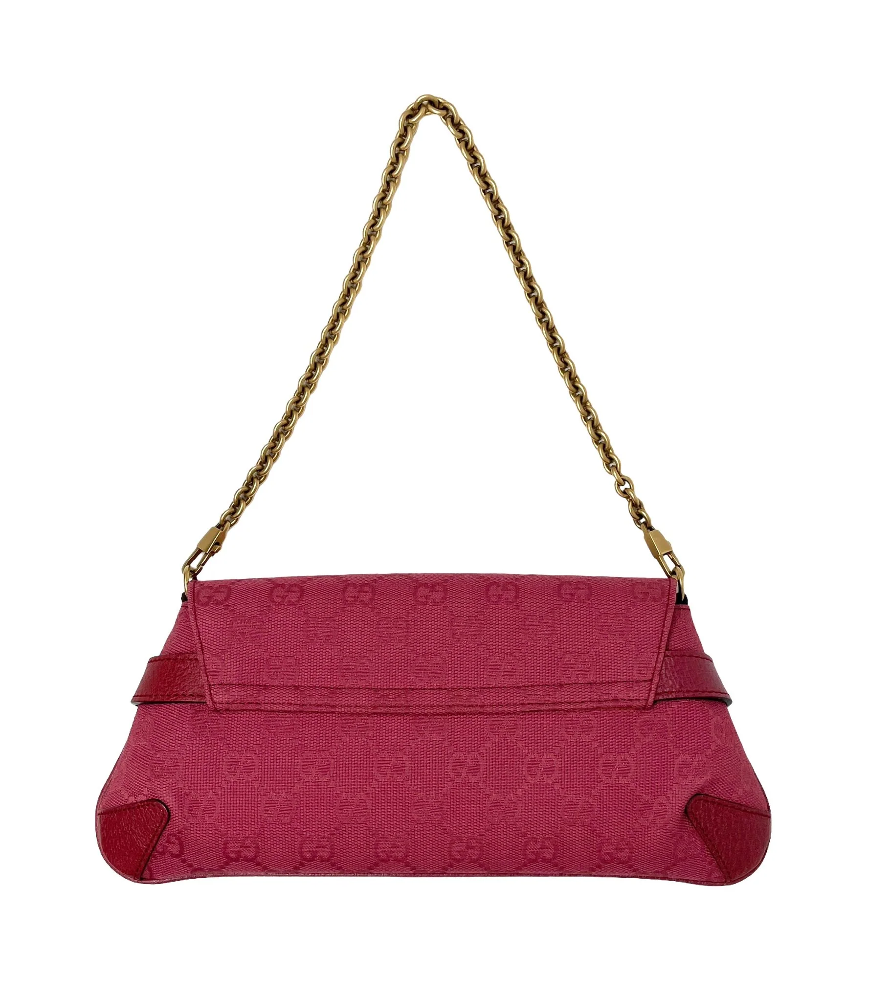 Gucci Pink Horsebit Shoulder Ba - Image 2