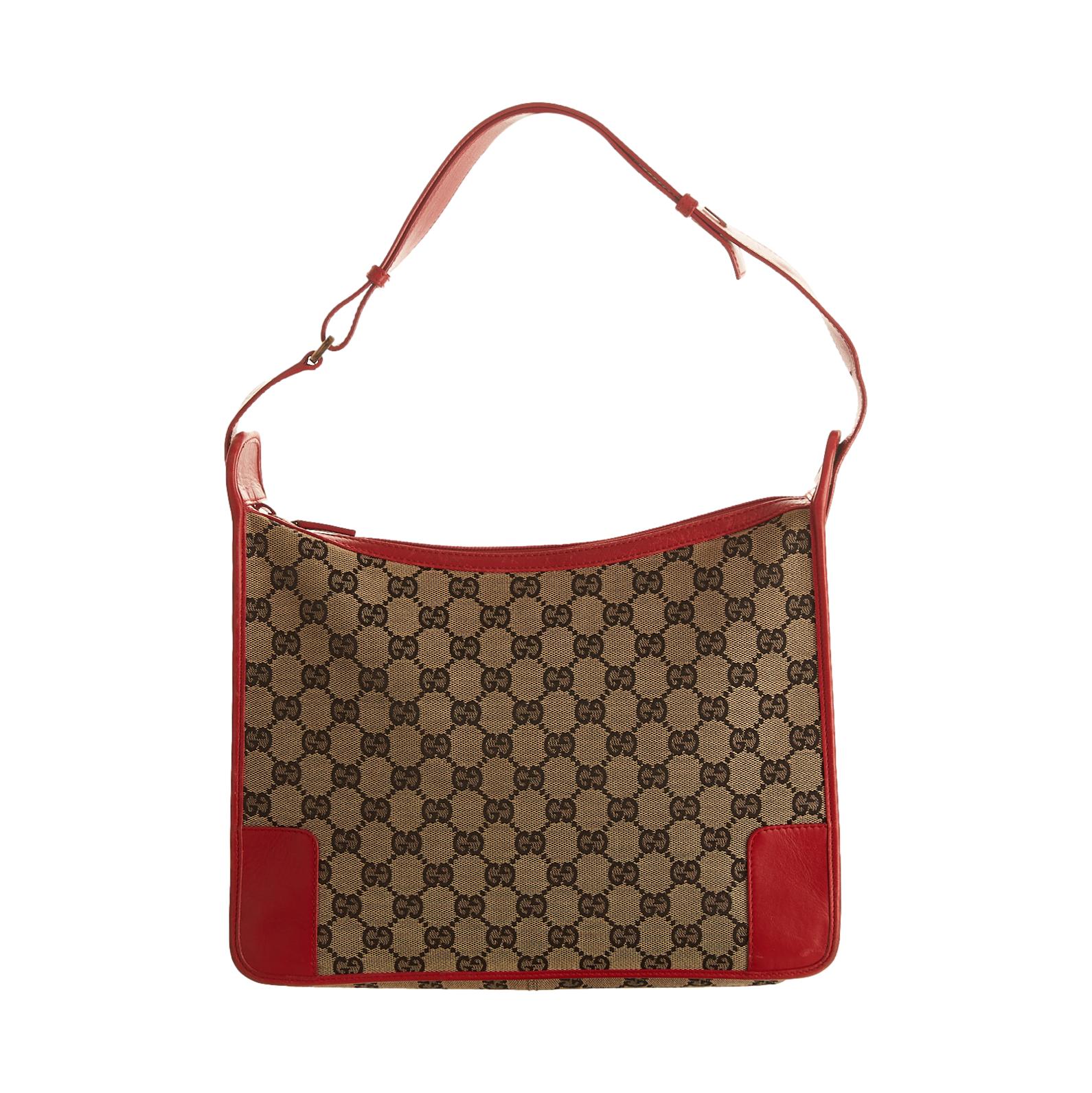 Gucci Red Logo Shoulder Bag