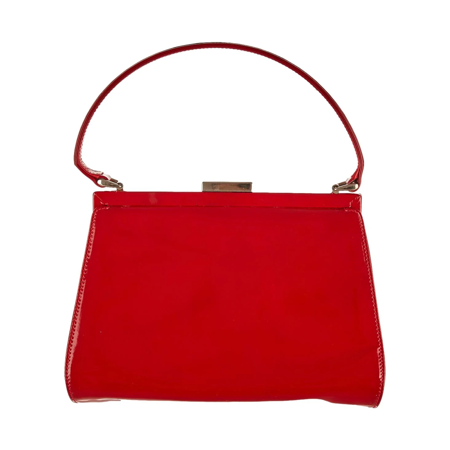 Gucci Red Patent Top Handle Bag - Image 2