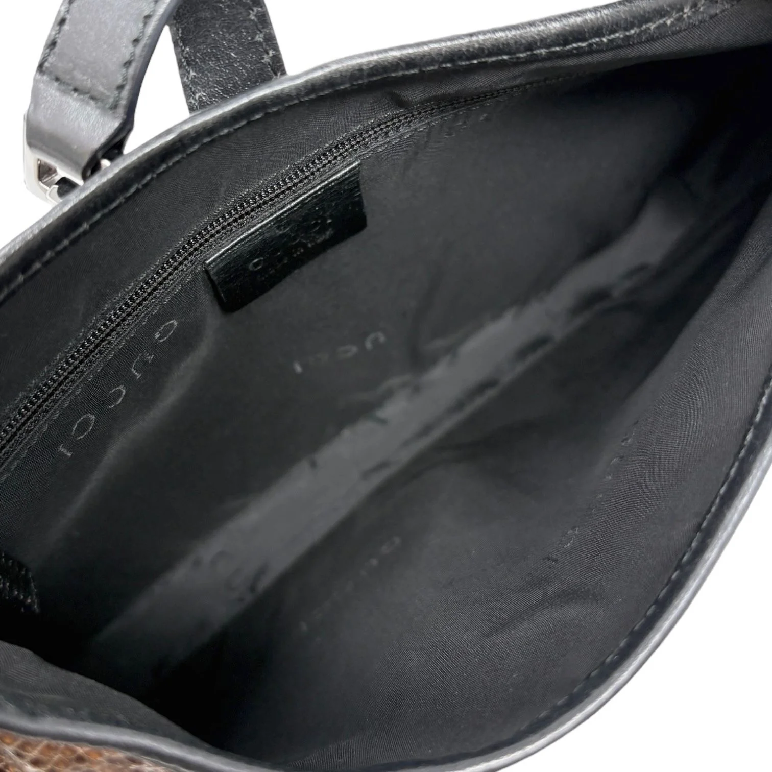 Gucci Snakeskin Tan Jackie Bag - Image 3