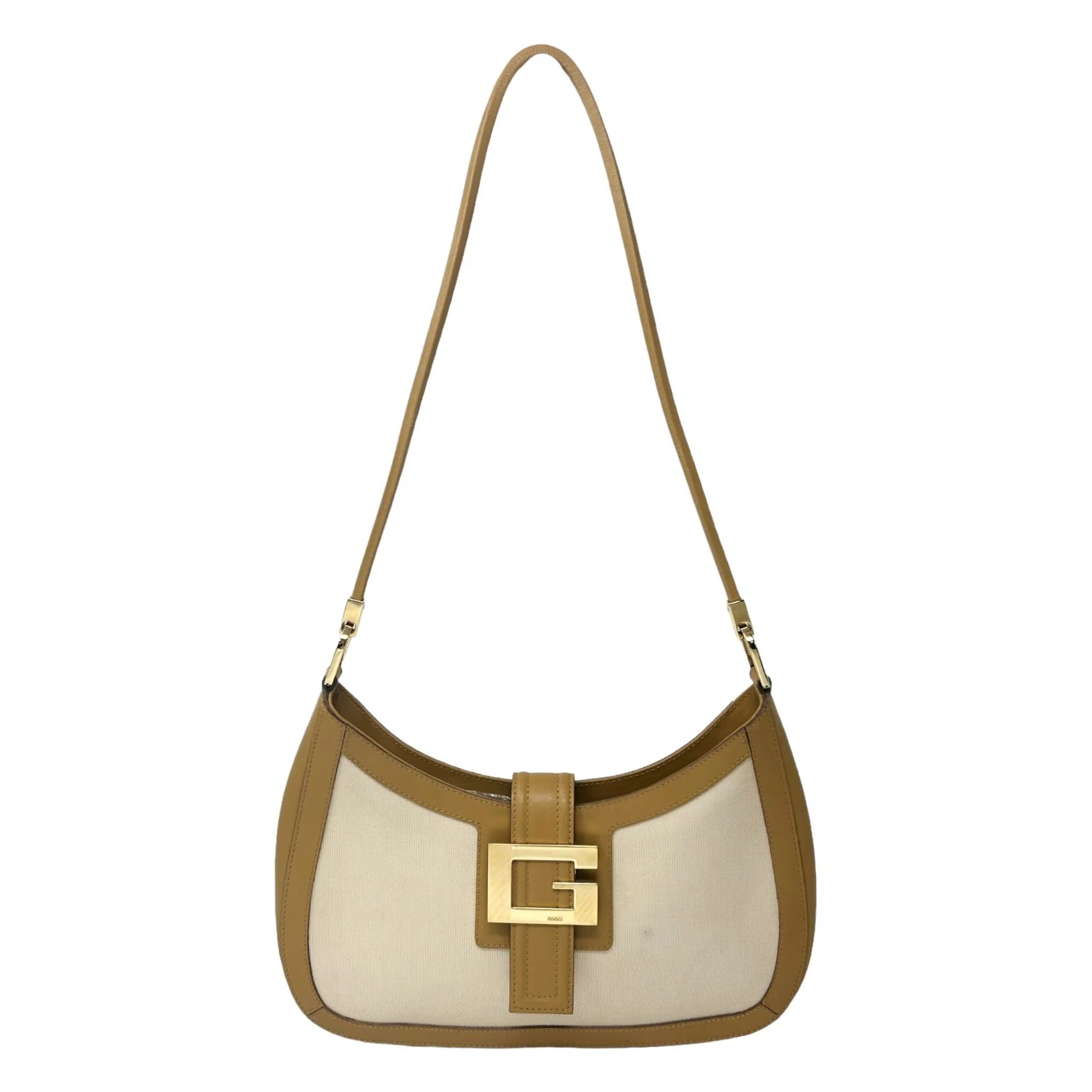 Gucci Tan Canvas Shoulder Bag