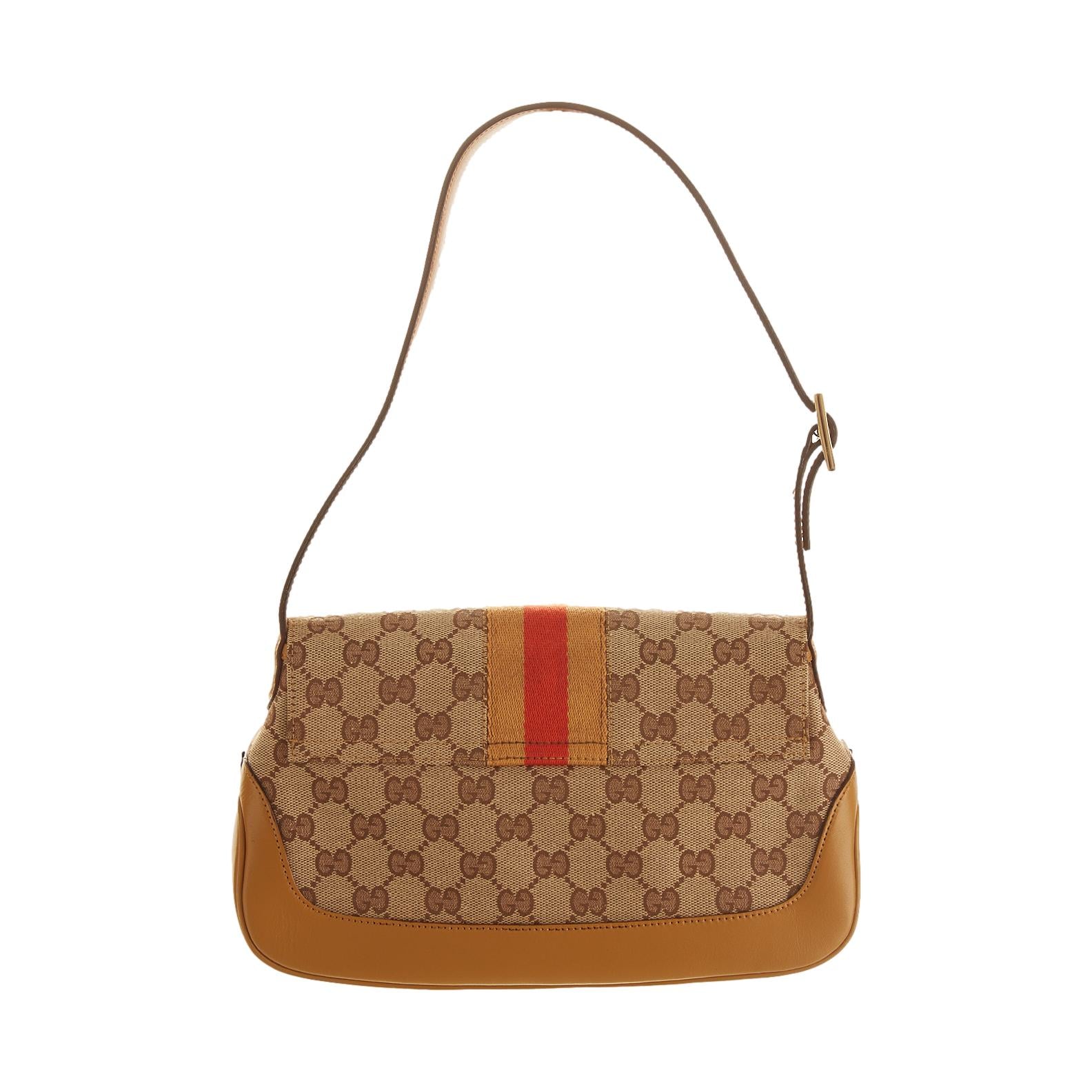 Gucci Tan Logo Jackie Bag - Image 2