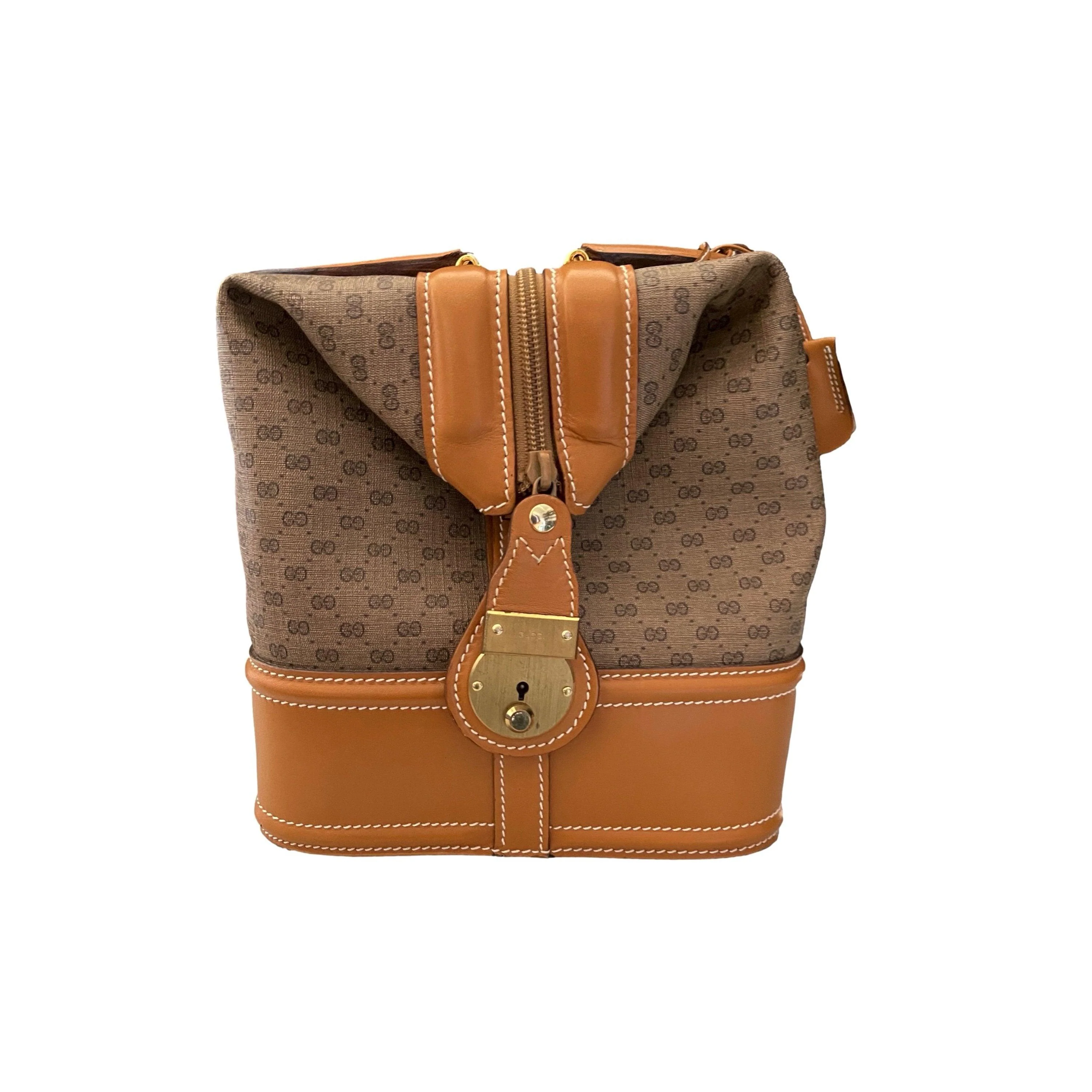 Gucci Tan Monogram Doctor Bag - Image 3
