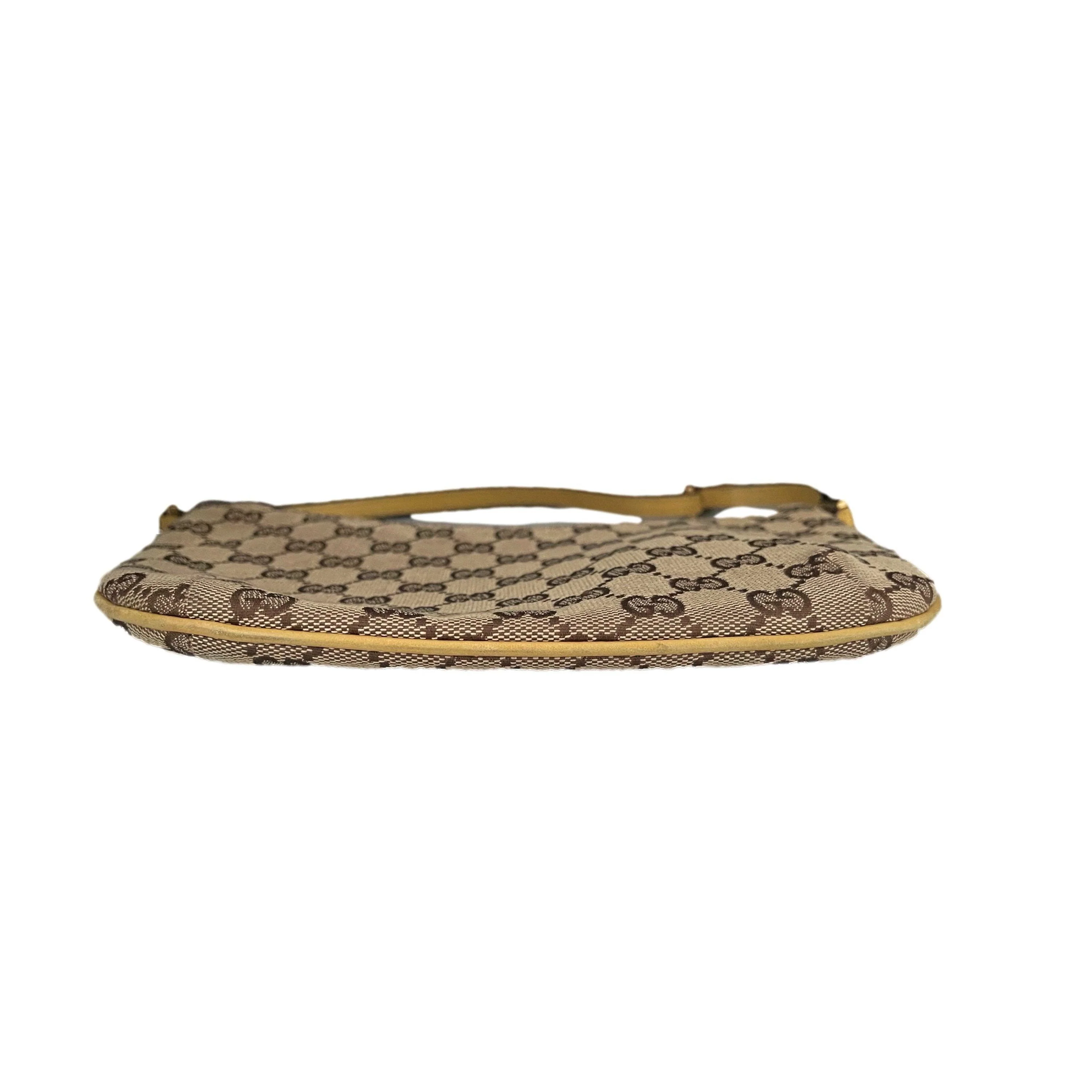 Gucci Tan Monogram Shoulder Bag - Image 2