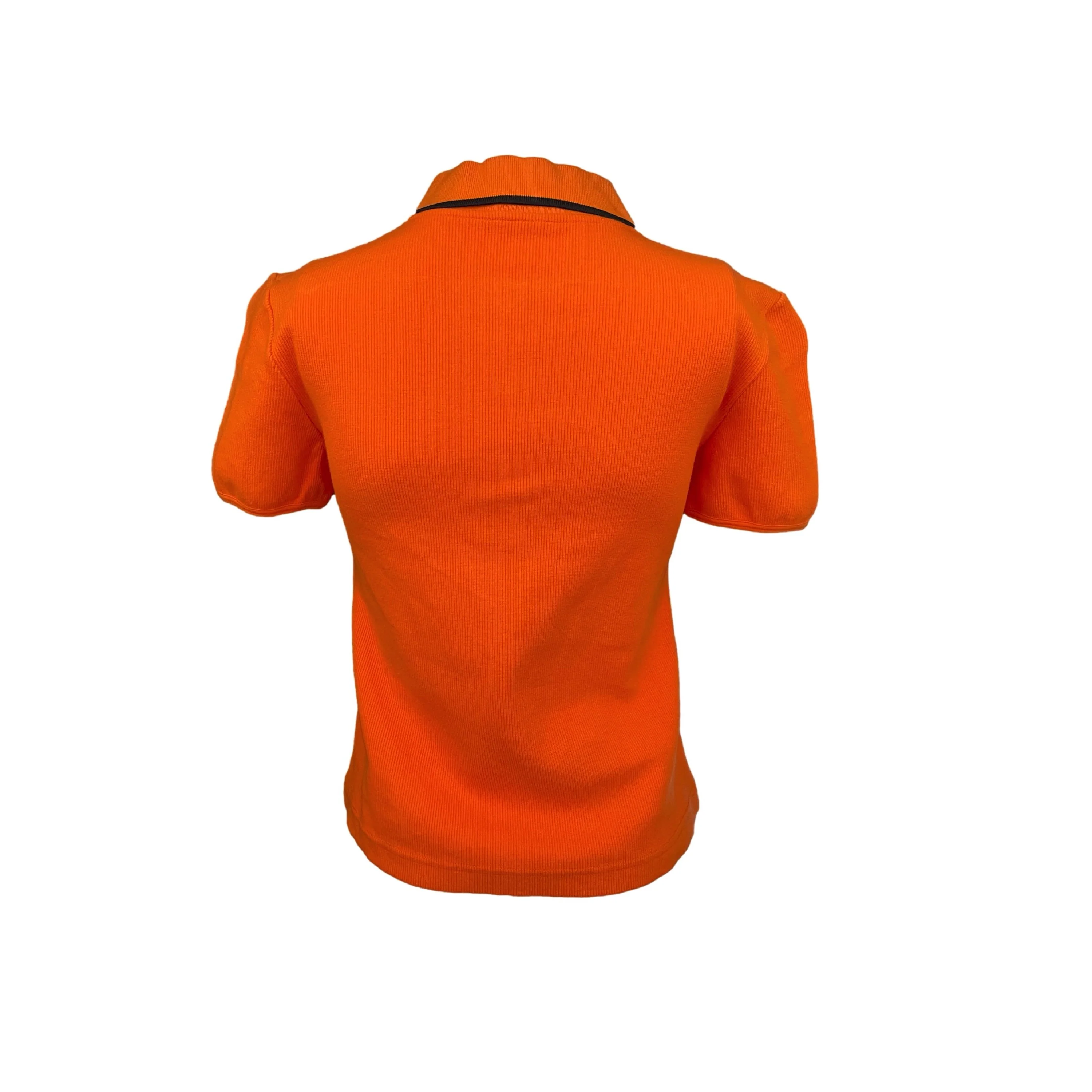 Gucci Tangerine Knit Logo Polo - Image 2