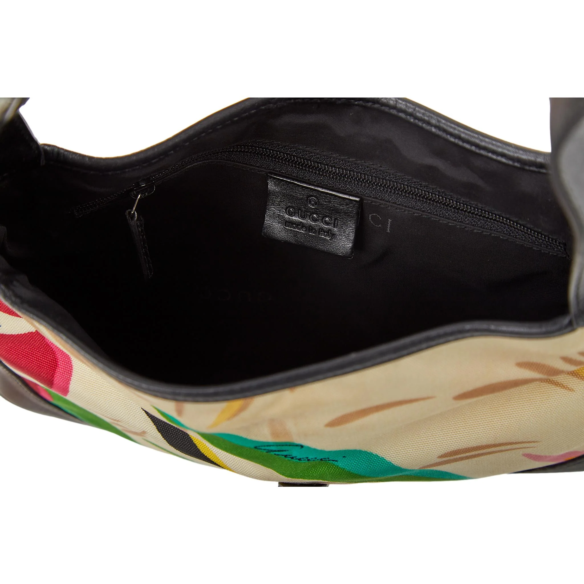 Gucci White Floral Print Jackie Bag - Image 4