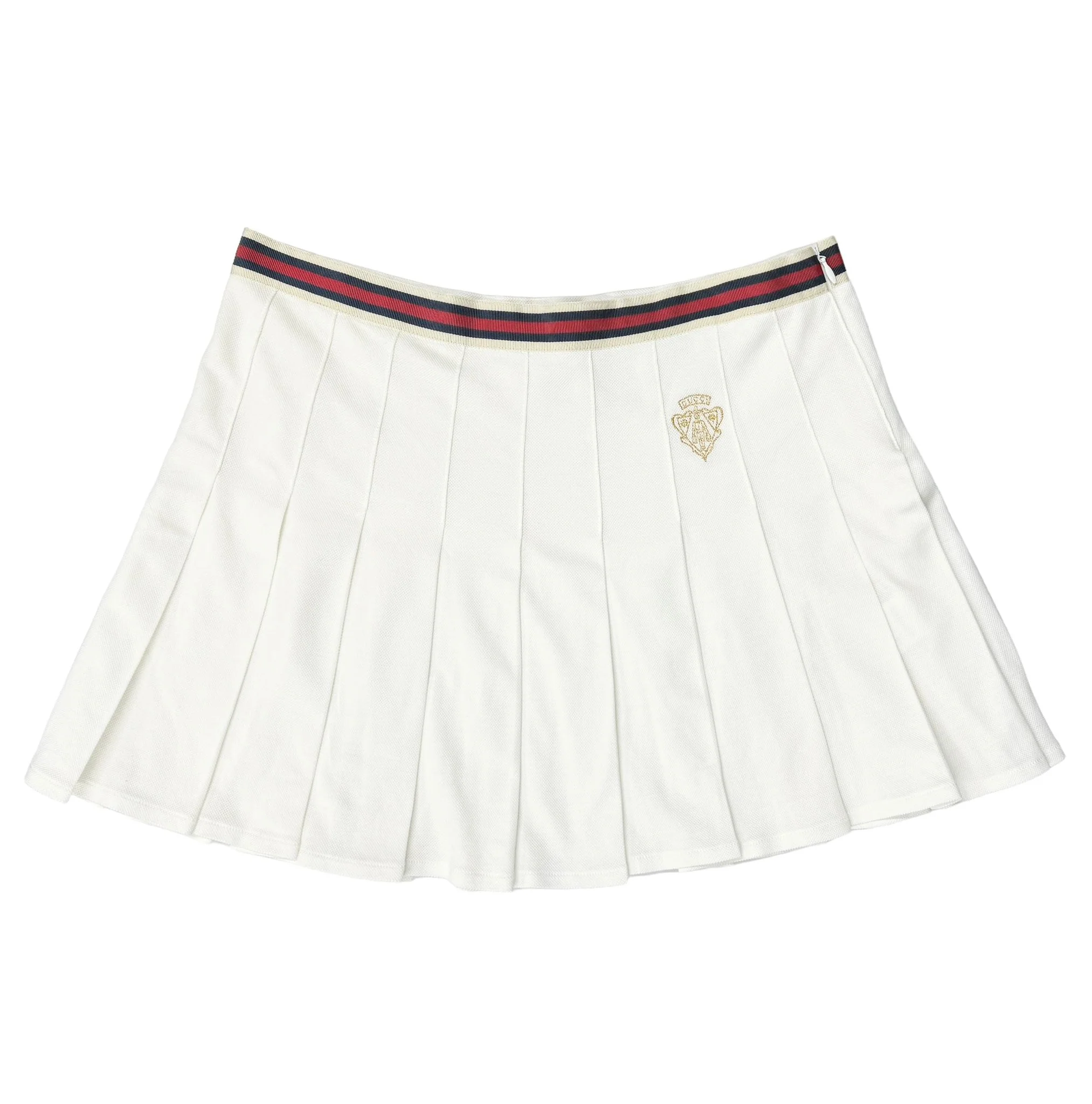 Gucci White Logo Tennis Skirt
