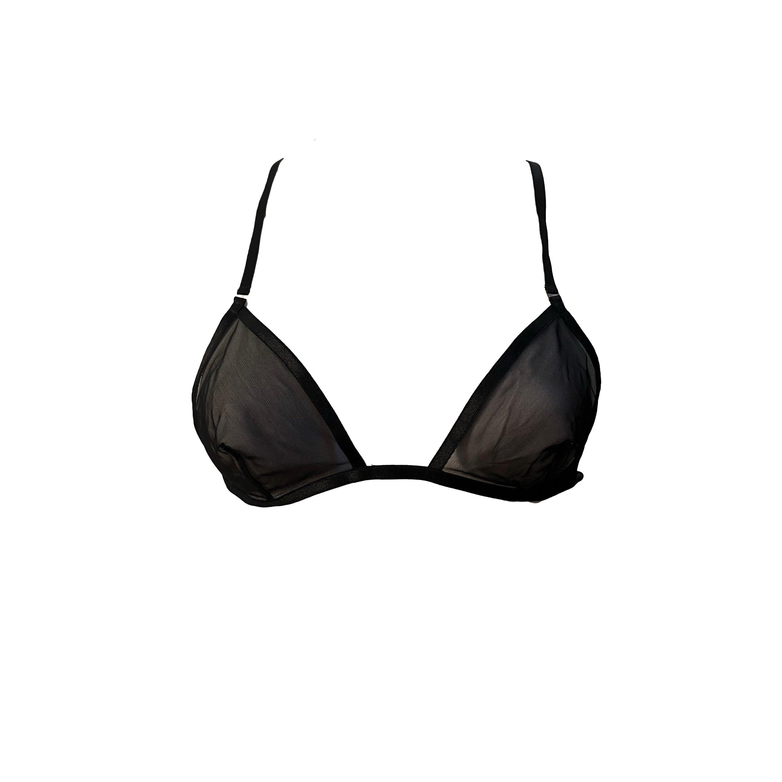 Gucci x Tom Ford Black Mesh Logo Bra - Image 2