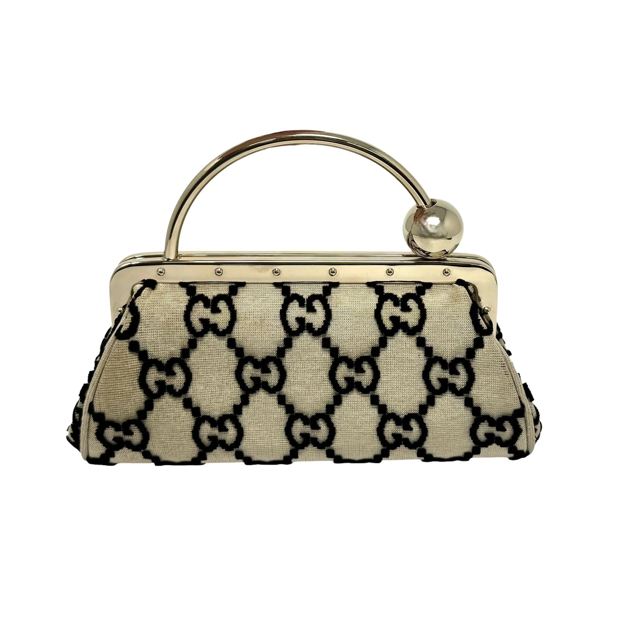 Gucci x Tom Ford Black Mini Top Handle Bag - Image 2