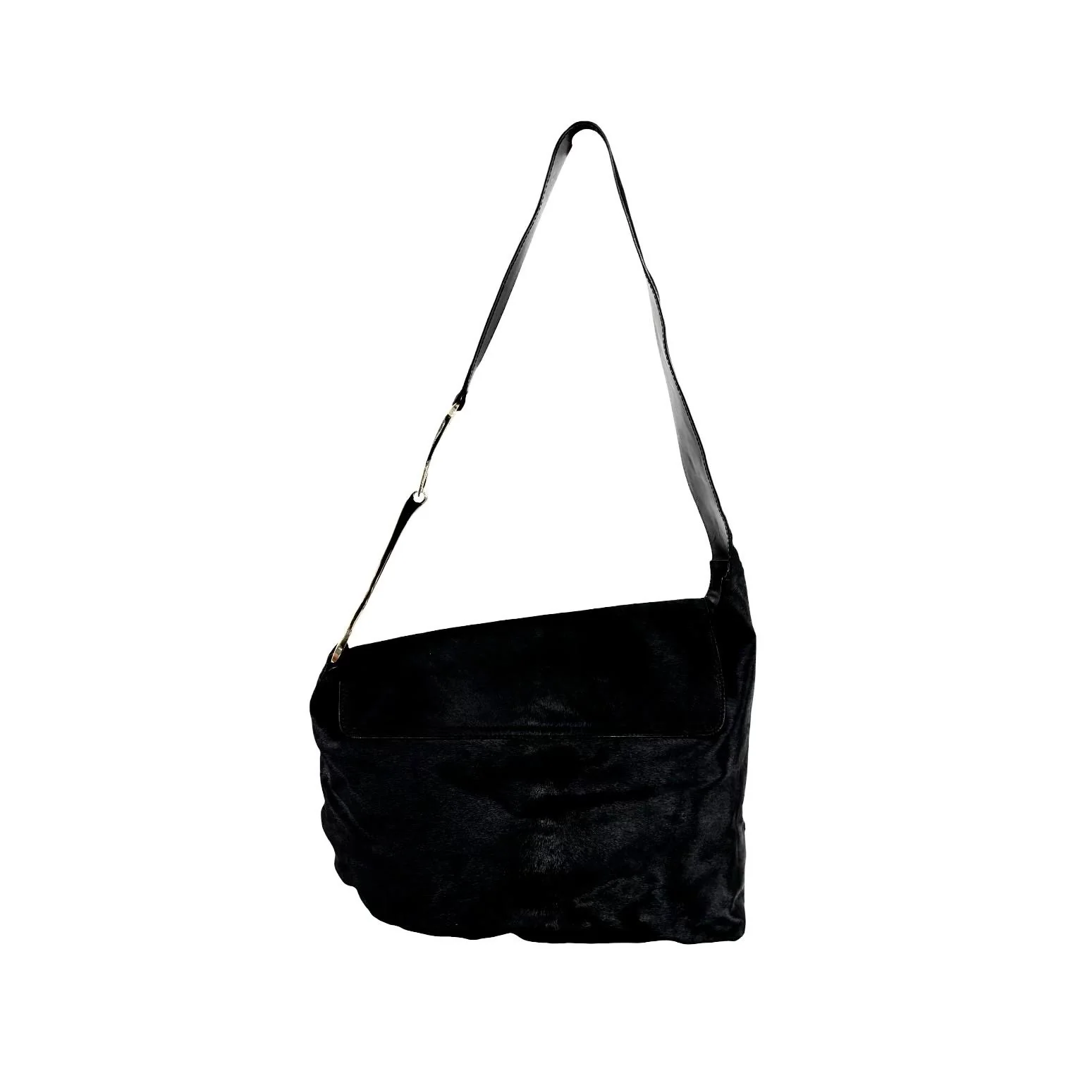Gucci x Tom Ford Black Pony Hair Jumbo Bag - Image 2