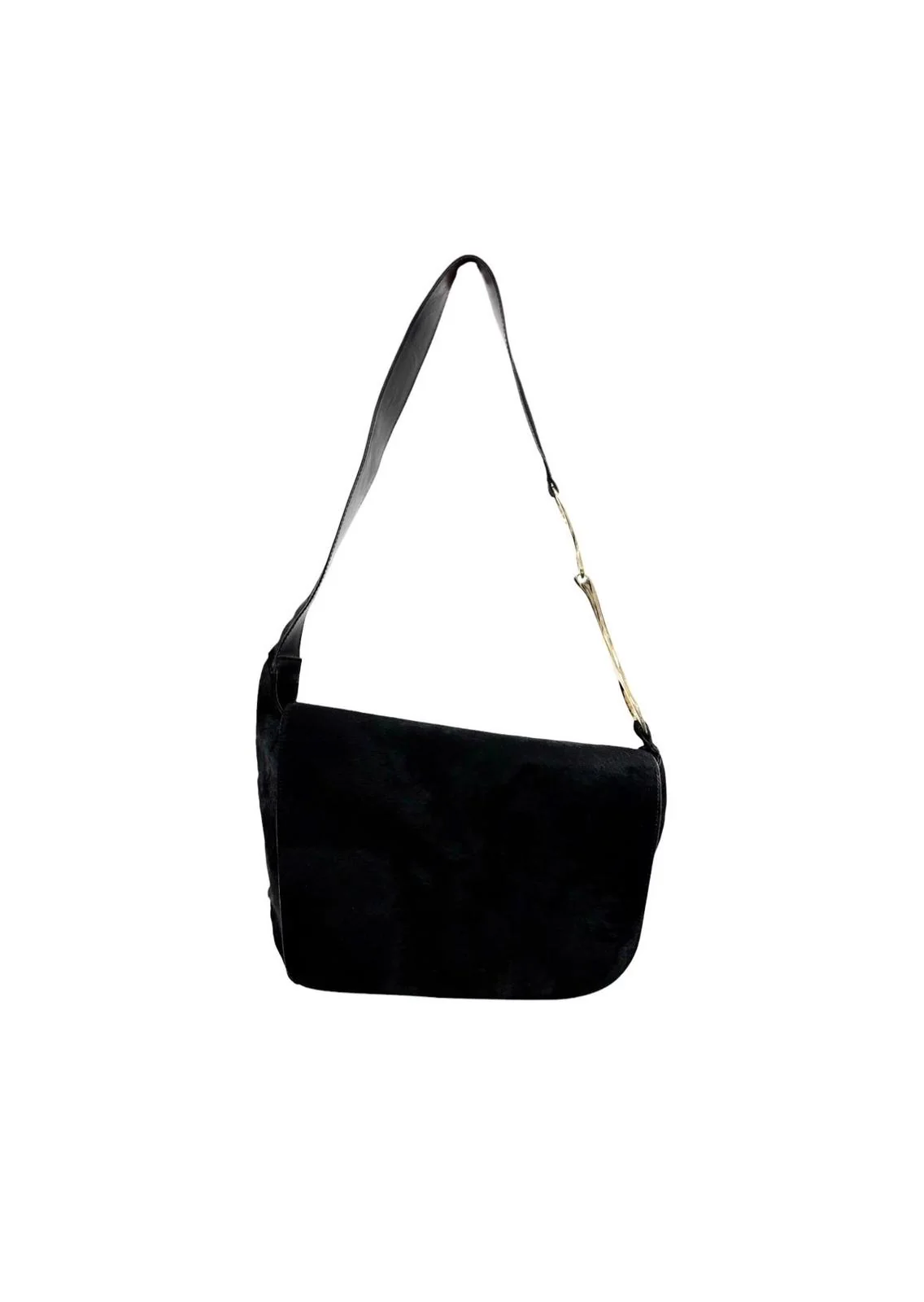 Gucci x Tom Ford Black Pony Hair Jumbo Bag - Image 3