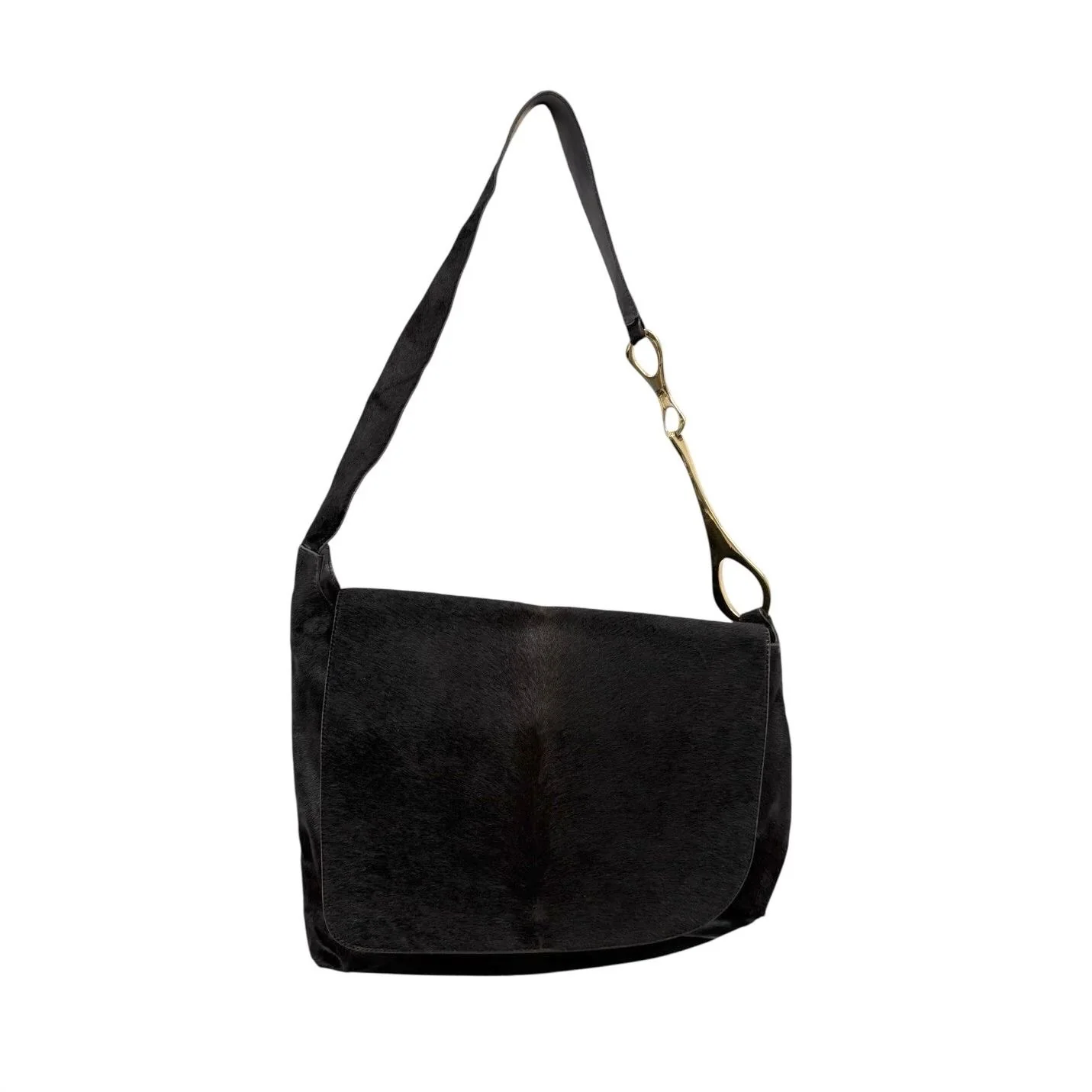 Gucci x Tom Ford Dark Brown Pony Hair Bag