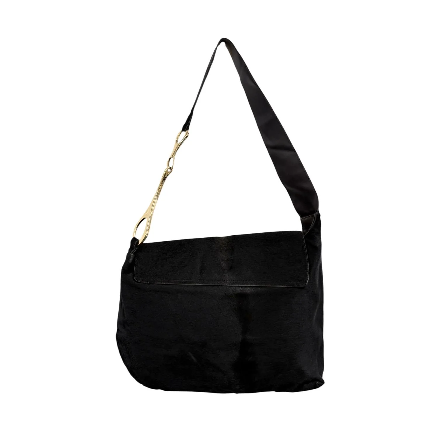 Gucci x Tom Ford Dark Brown Pony Hair Bag - Image 2