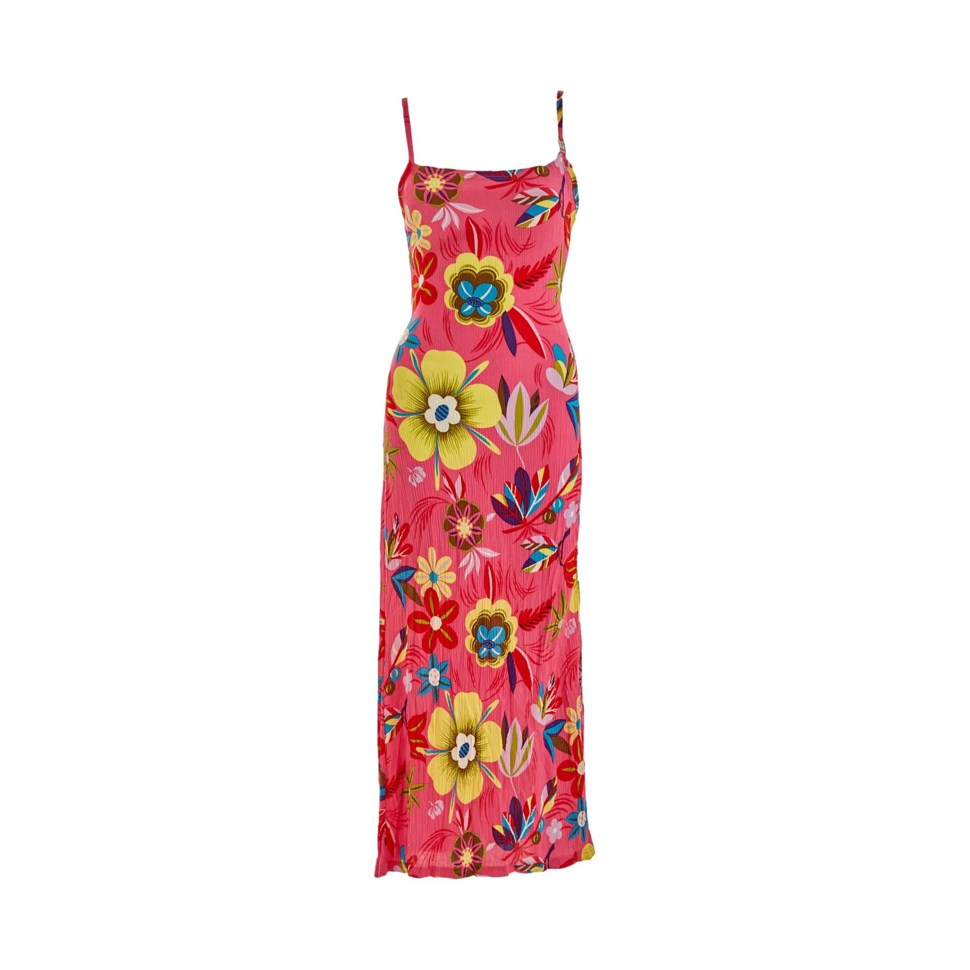 Gucci x Tom Ford Pink Floral Maxi Dress