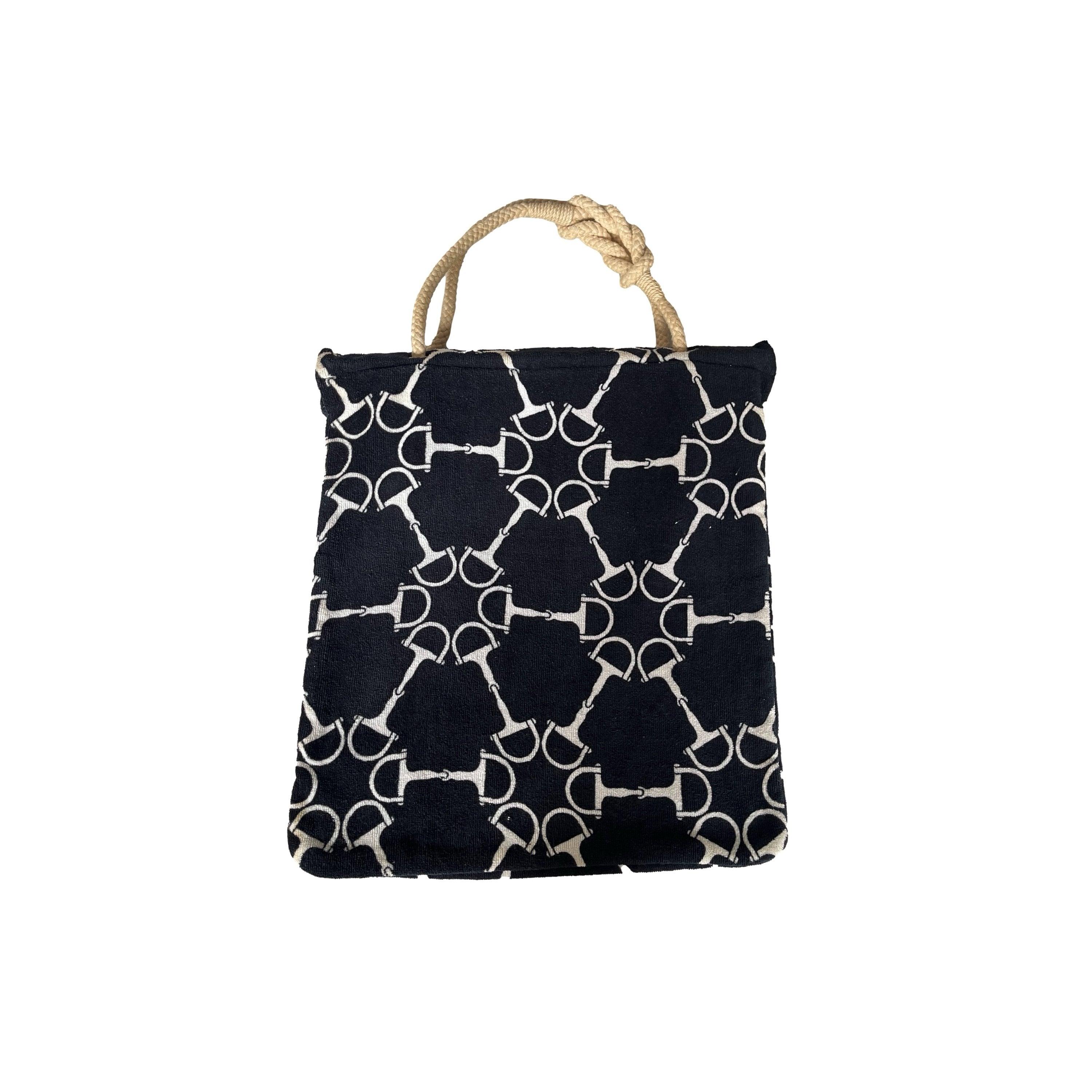 Hermes Black Horsebit Terrycloth Set - Image 3