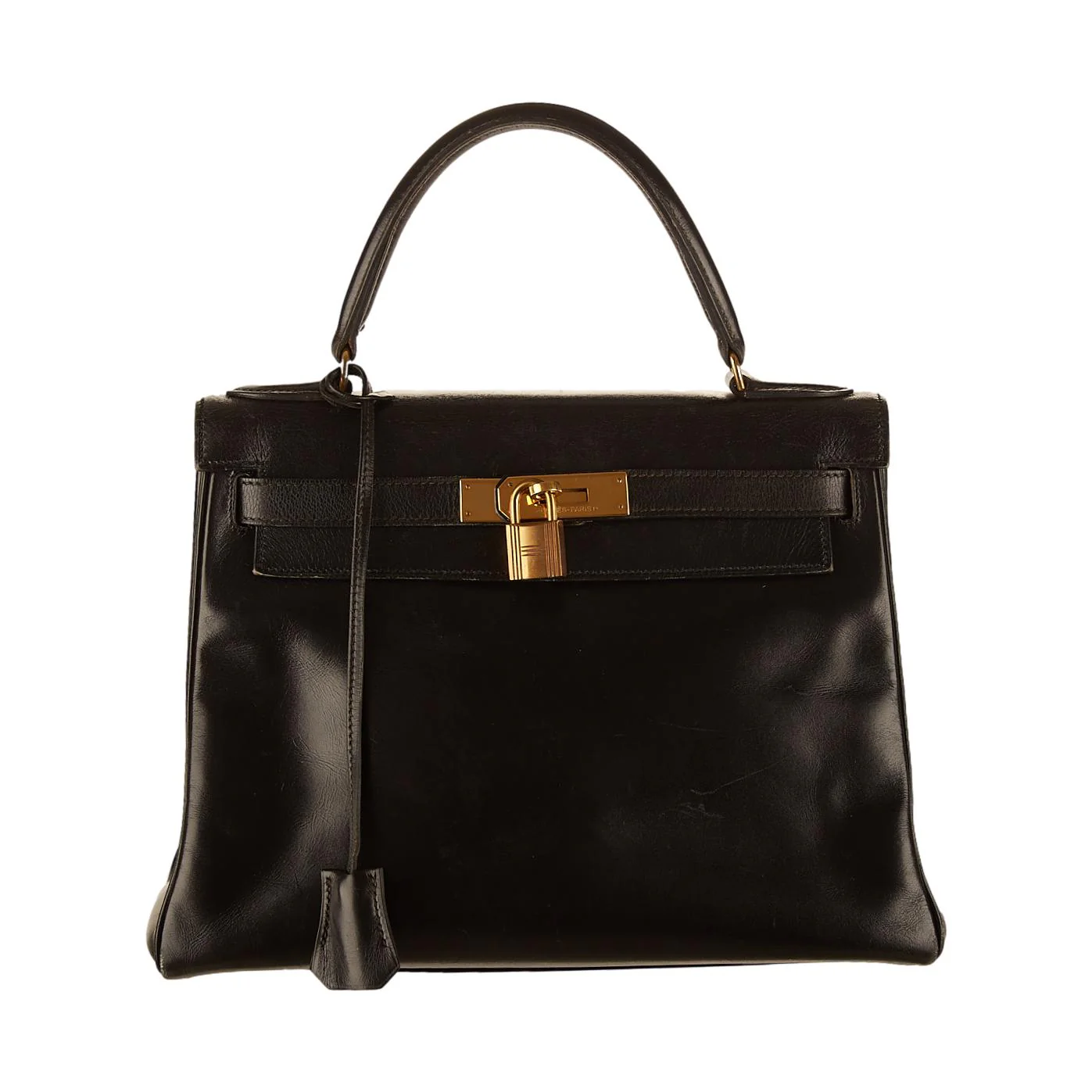 Hermes Black Kelly 28 Bag