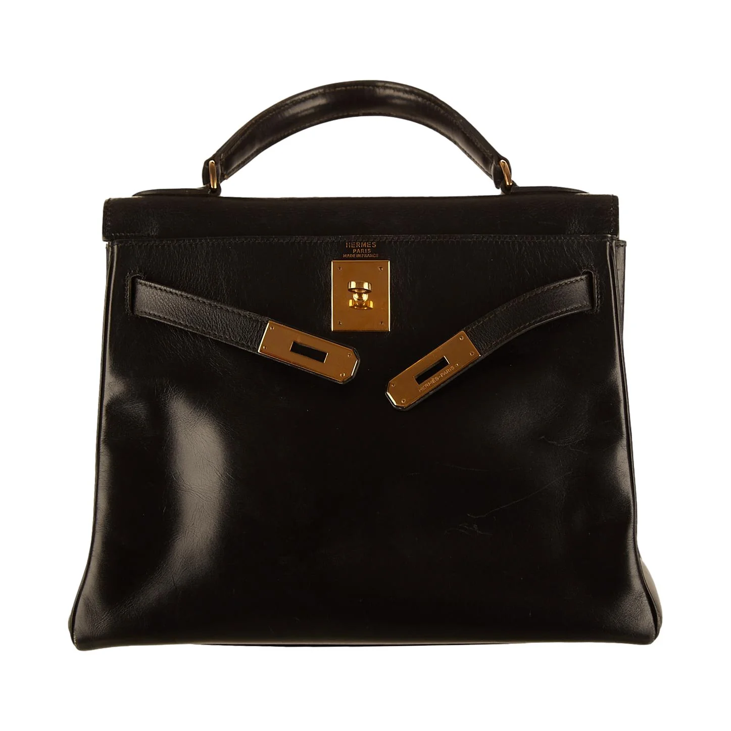 Hermes Black Kelly 28 Bag - Image 8