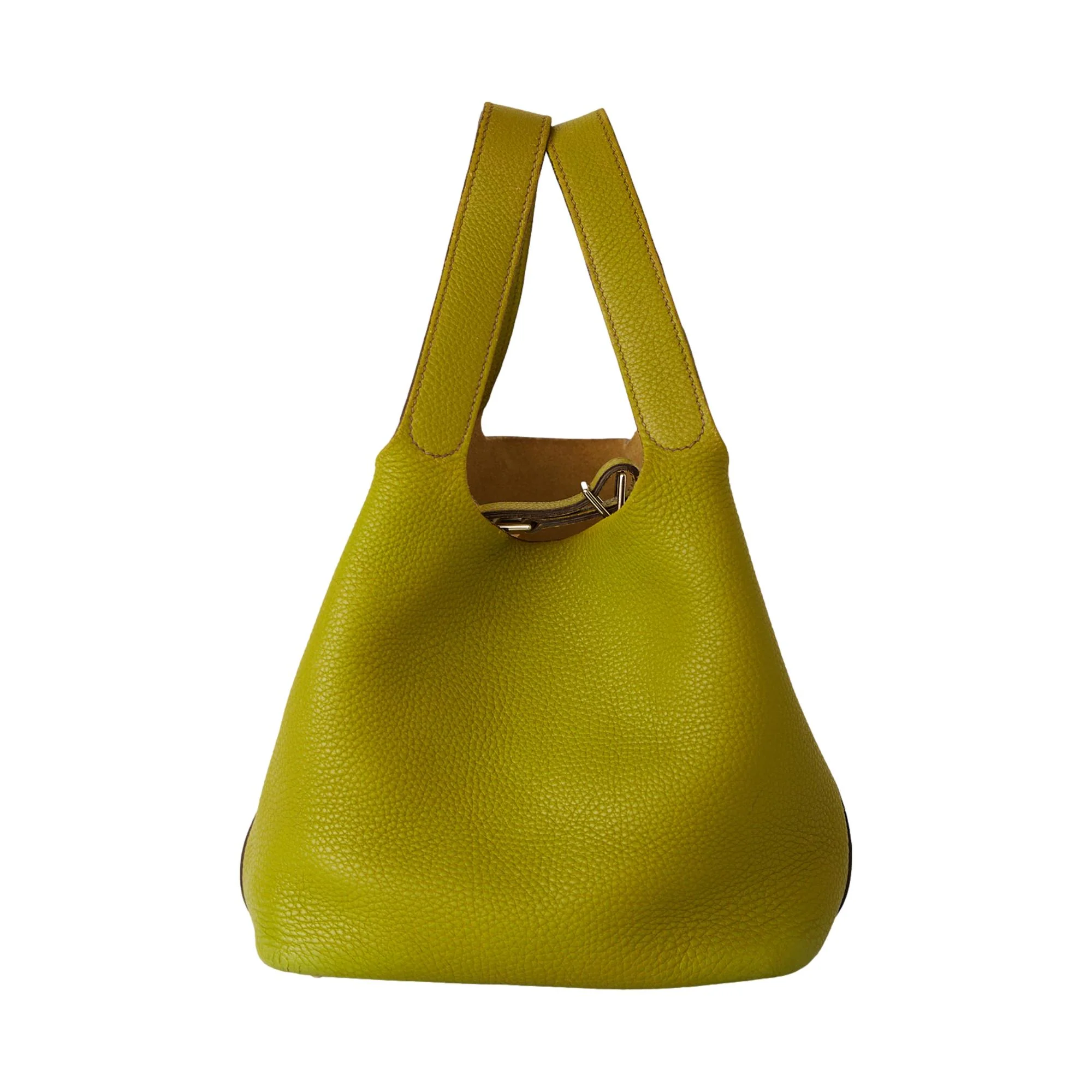 Hermes Lime Green Picotin Top Handle Bag - Image 3