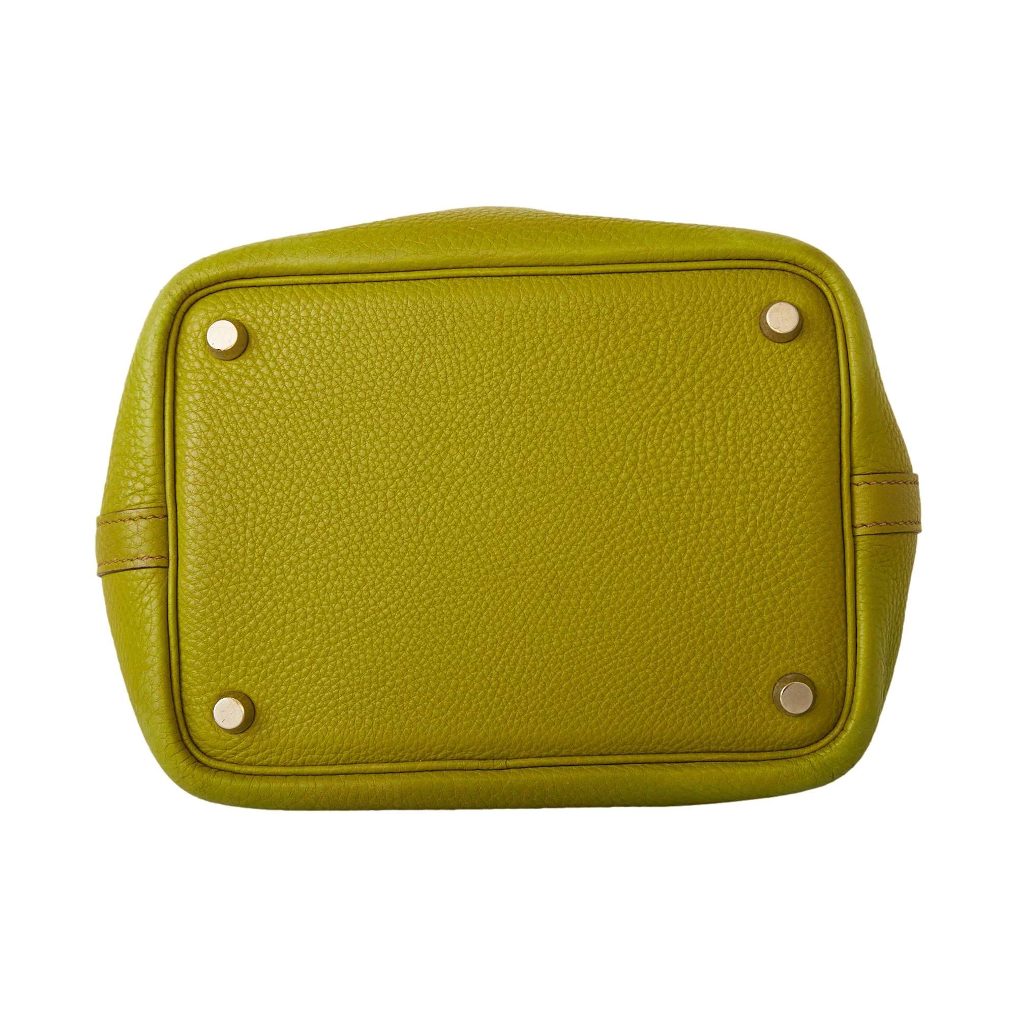Hermes Lime Green Picotin Top Handle Bag - Image 4