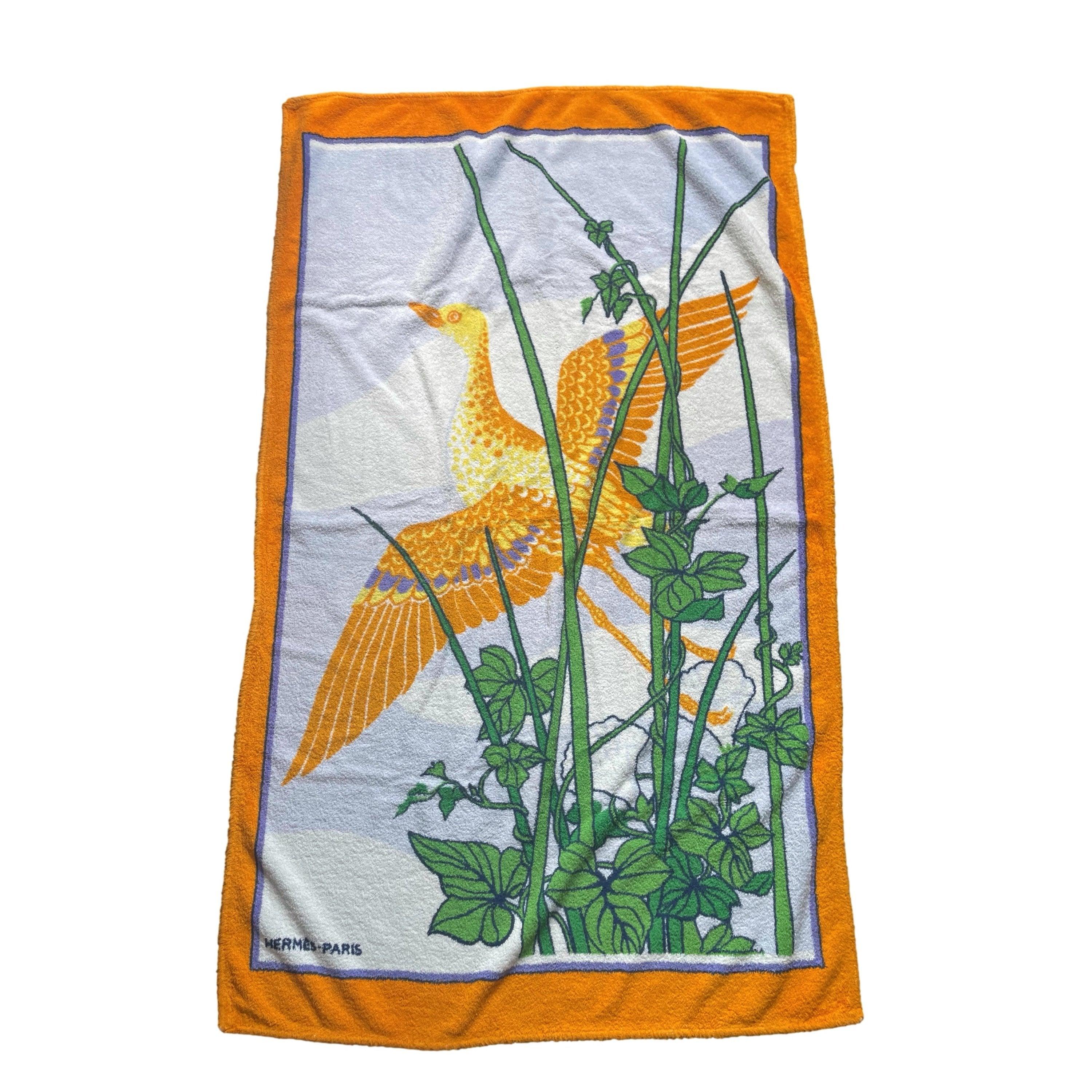 Hermes Multicolor Bird Beach Towel
