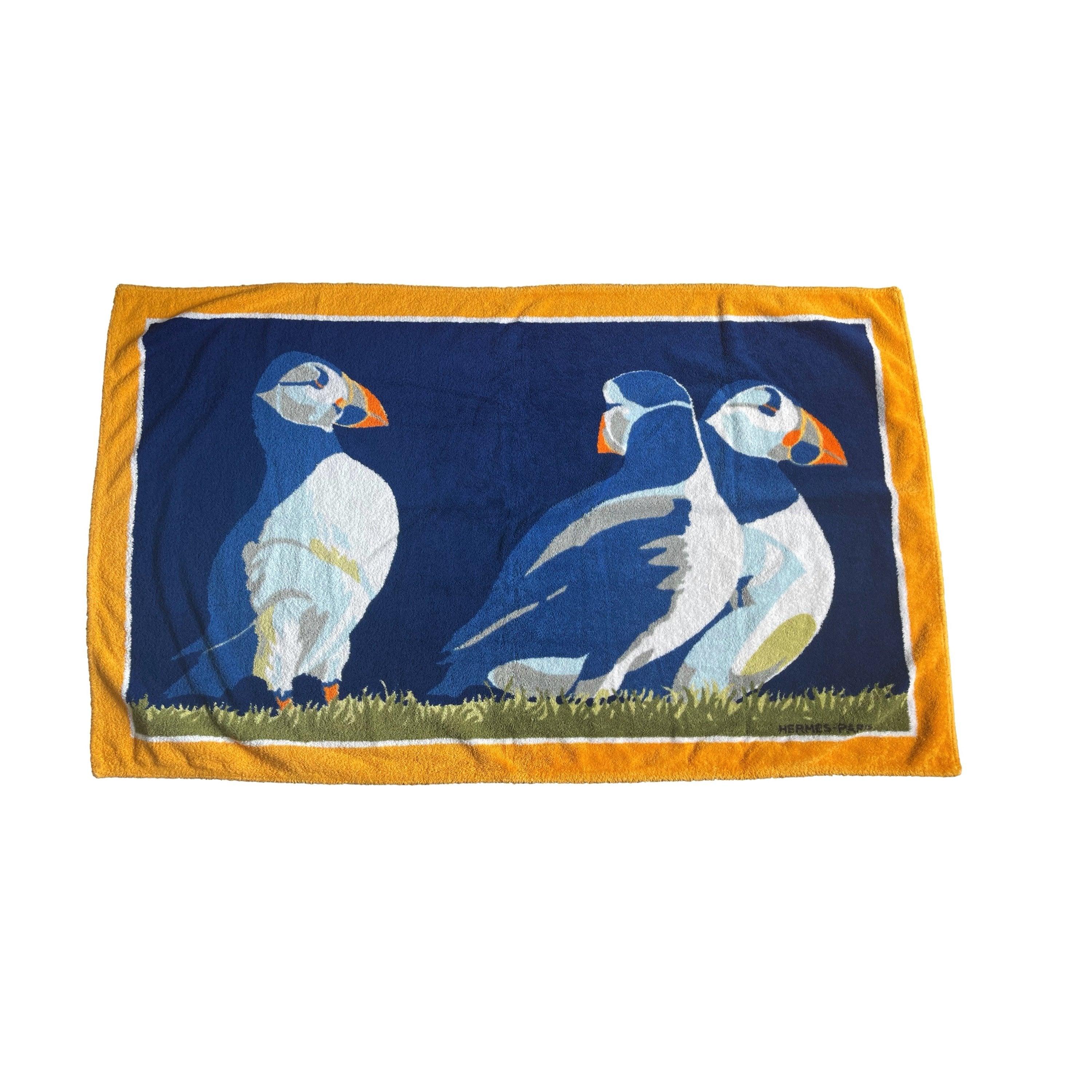 Hermes Multicolor Puffin Beach Towel