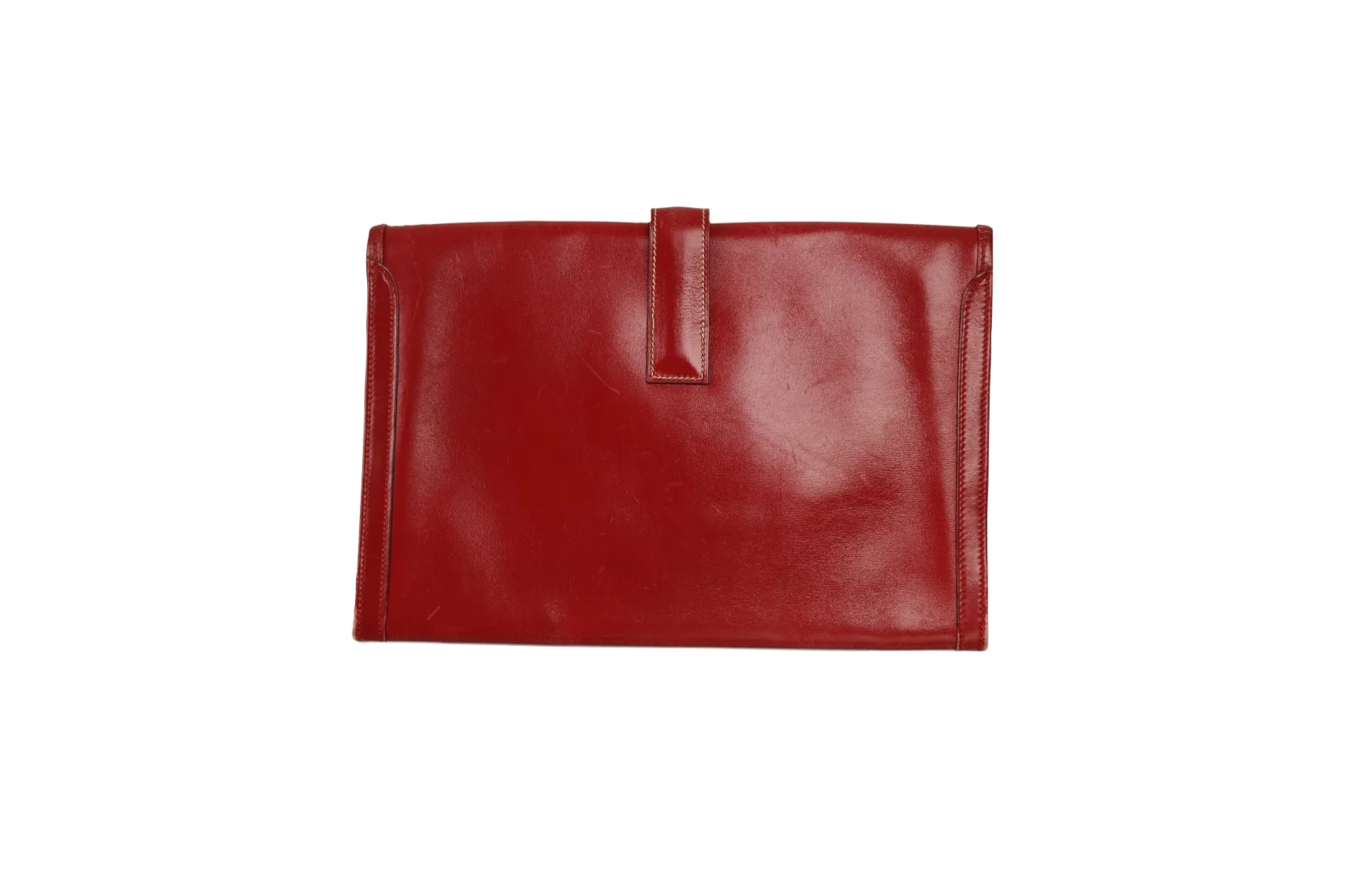 Hermes Red Jige Clutch Bag - Image 2