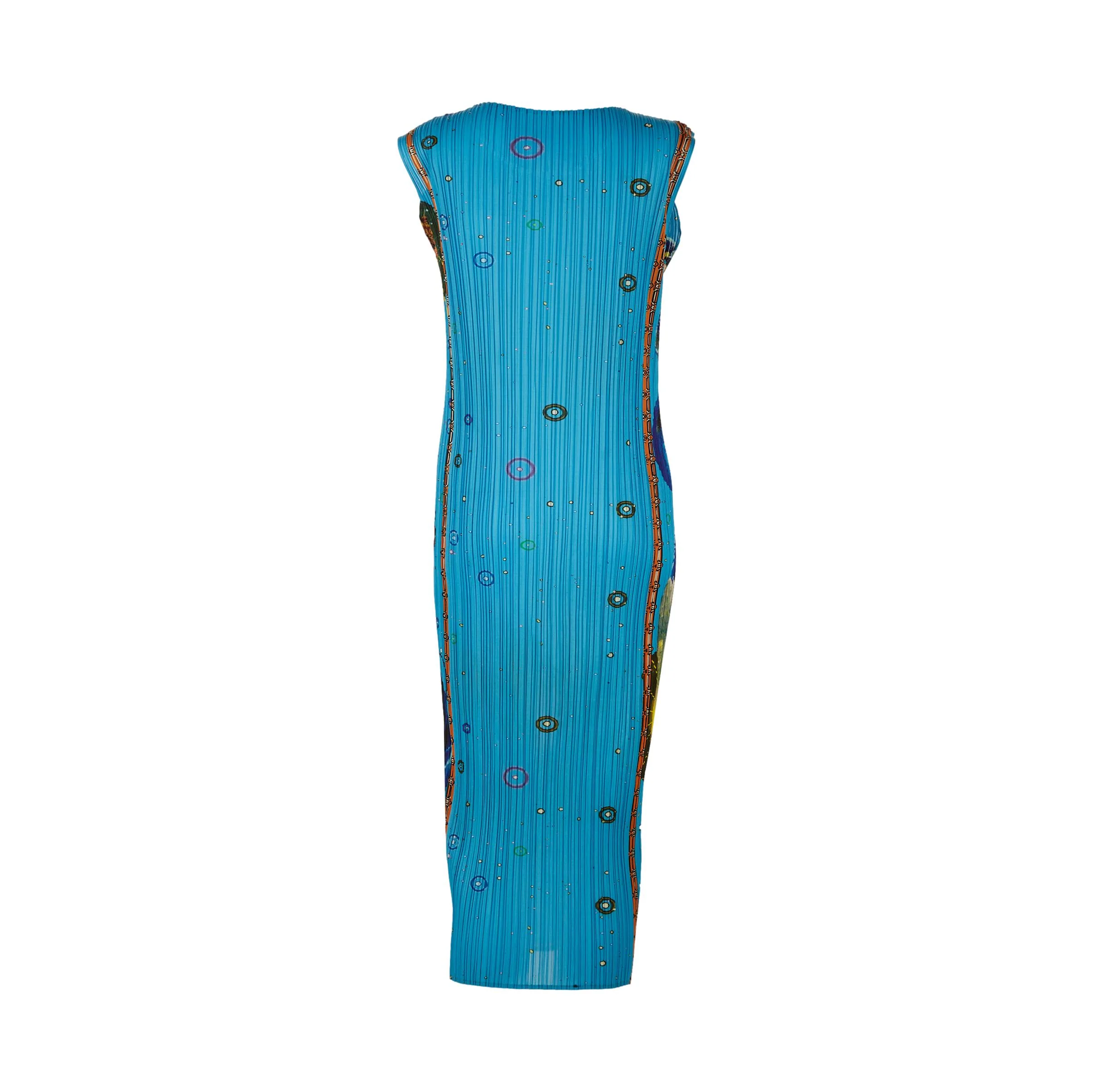 Issey Miyake Blue Pleats Please Dress - Image 2