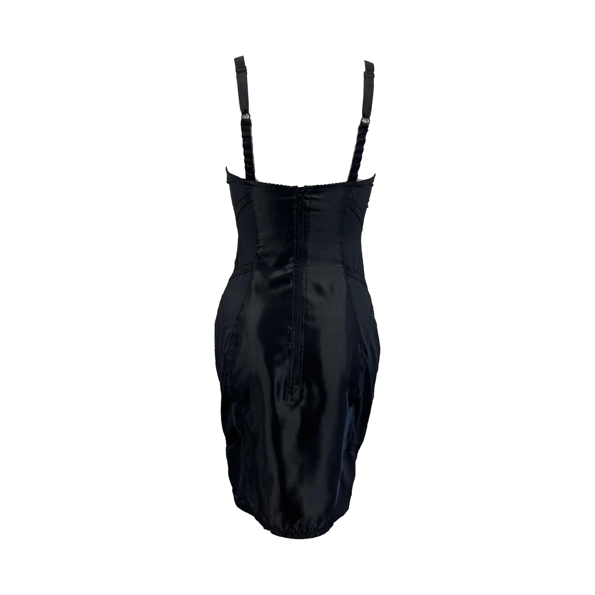 Jean Paul Gaultier Black Cone Bra Mini Dress - Image 2