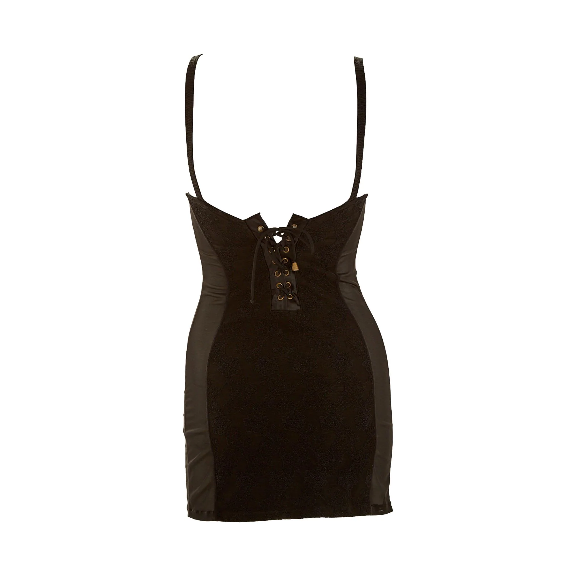 Jean Paul Gaultier Black Lace Corset Mini Dress - Image 2