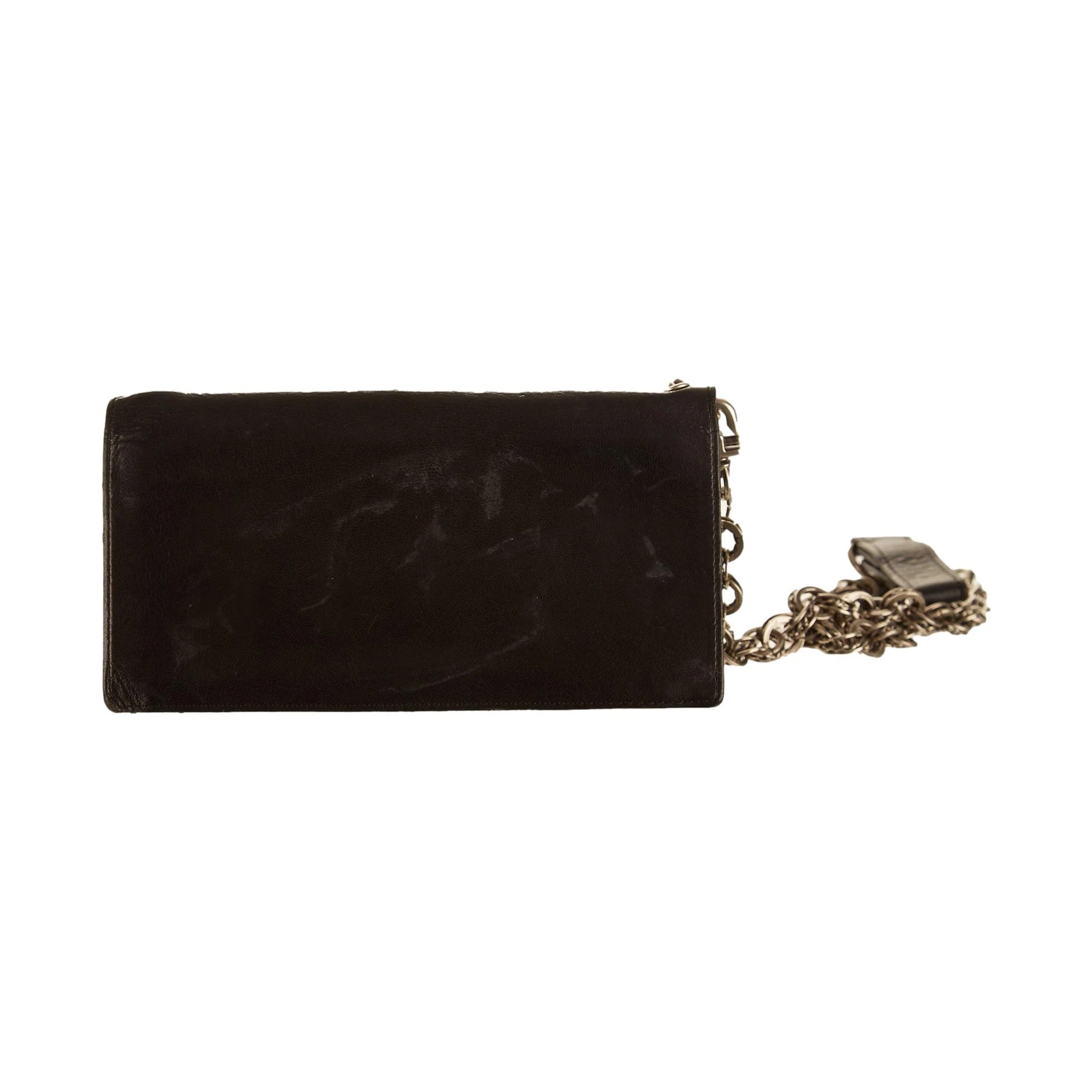 Jean Paul Gaultier Black Leather Chain Wallet - Image 3