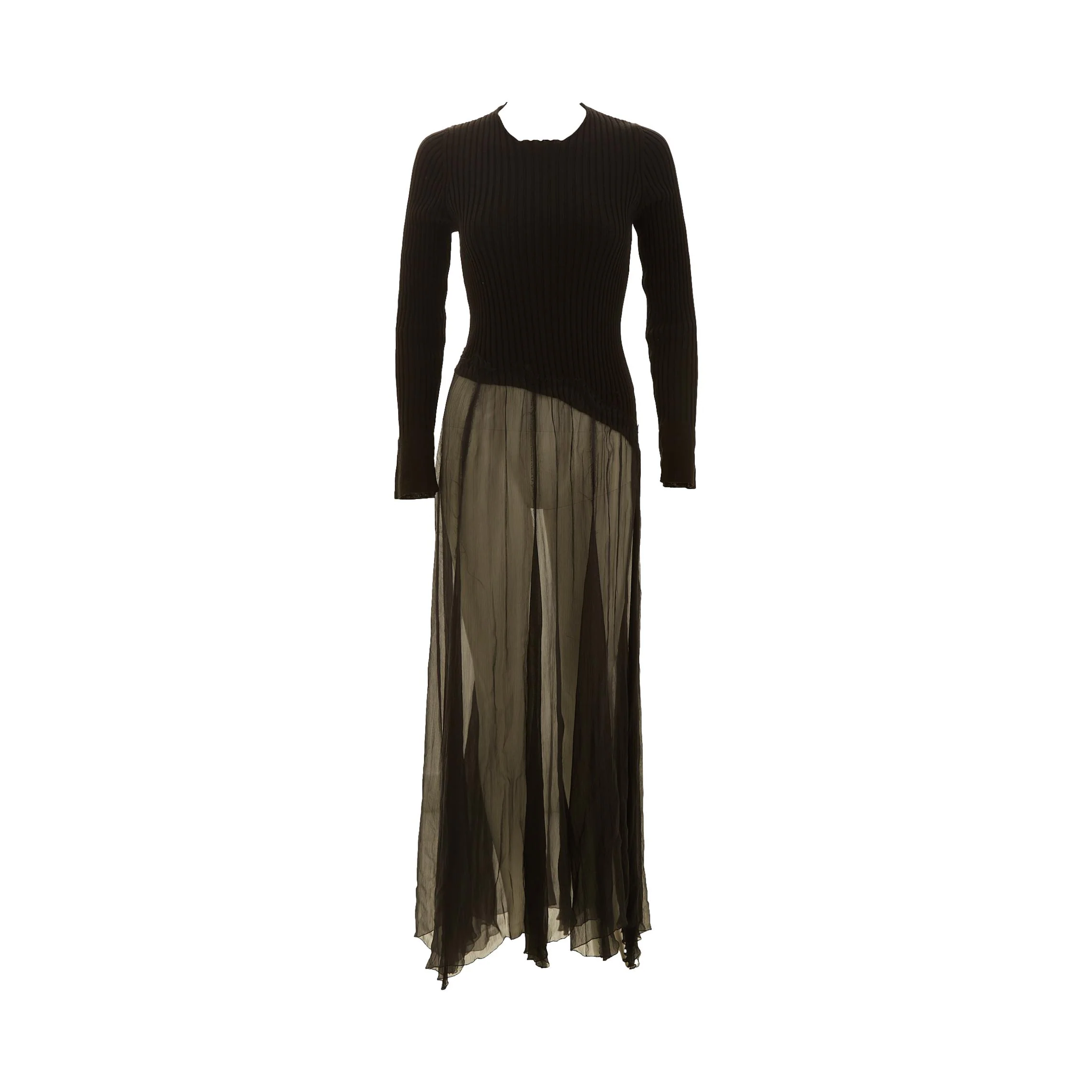 Jean Paul Gaultier Black Long Sleeve Dress