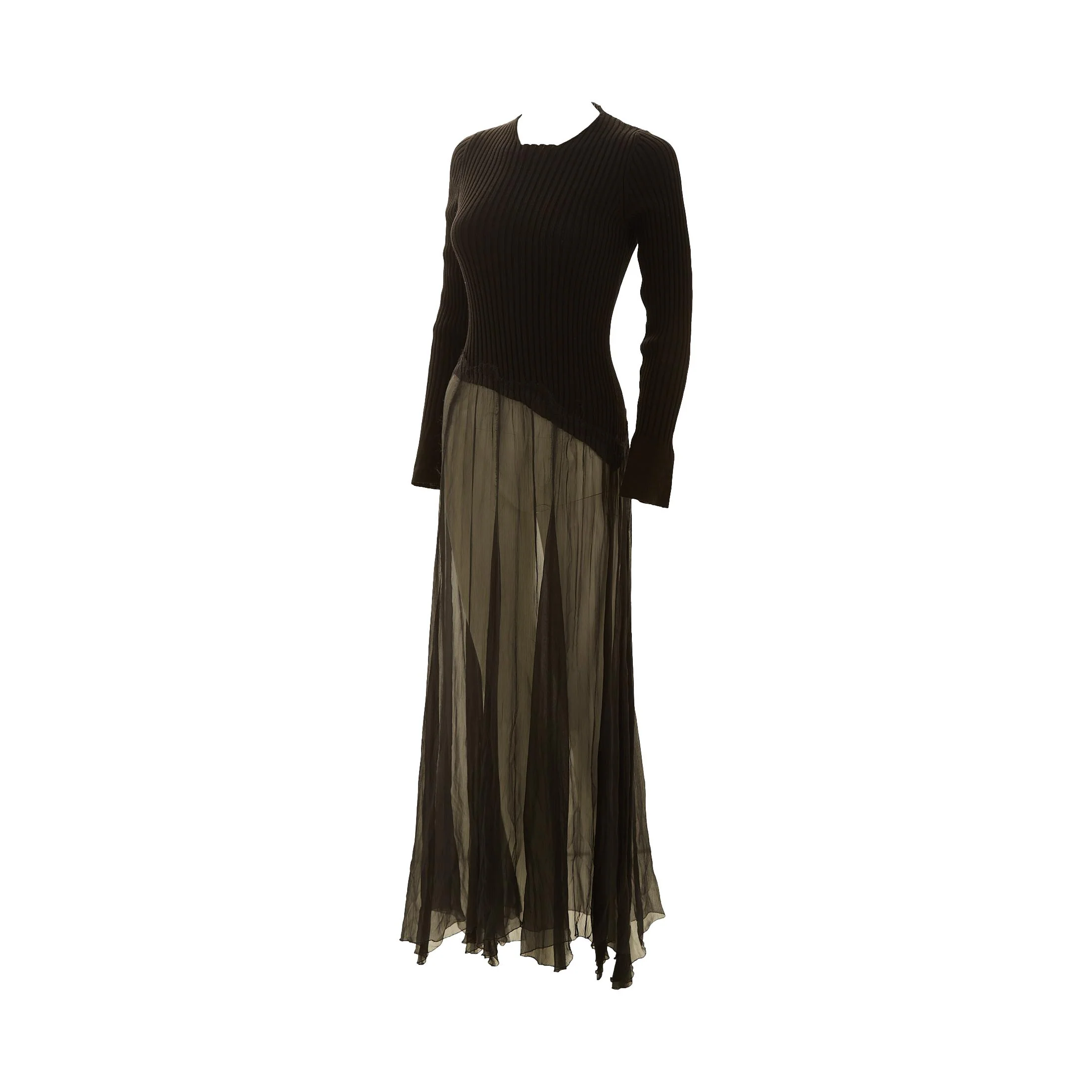Jean Paul Gaultier Black Long Sleeve Dress - Image 2