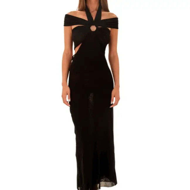 Jean Paul Gaultier Black Mesh Cutout Dress - Image 3