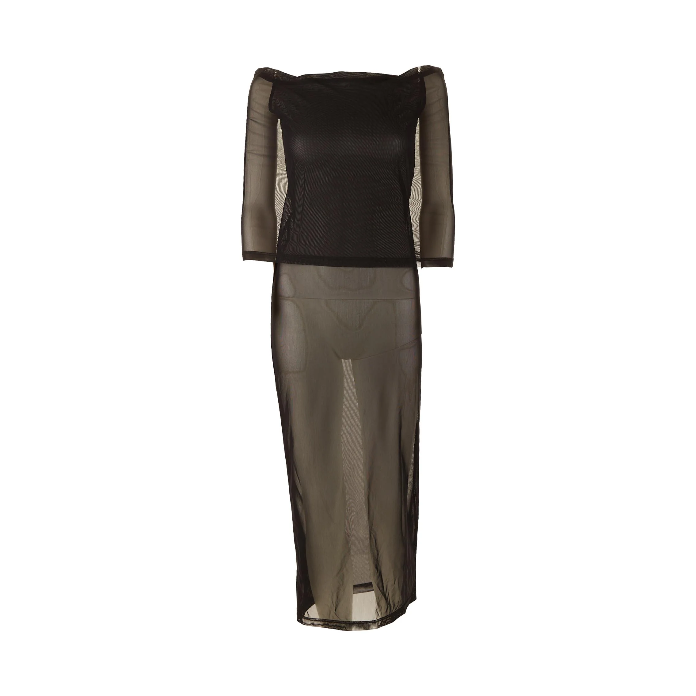 Jean Paul Gaultier Black Mesh Dress