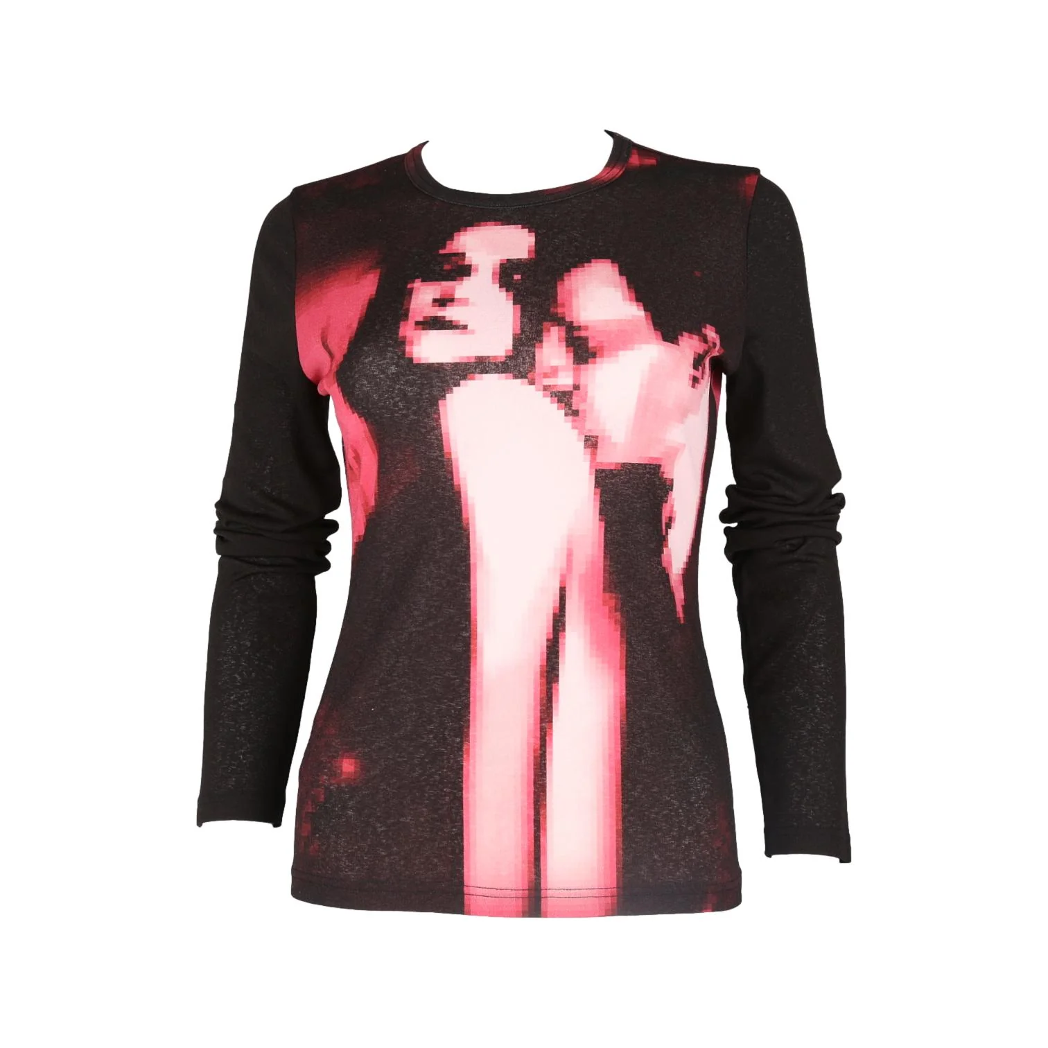 Jean Paul Gaultier Black Mesh Face Top