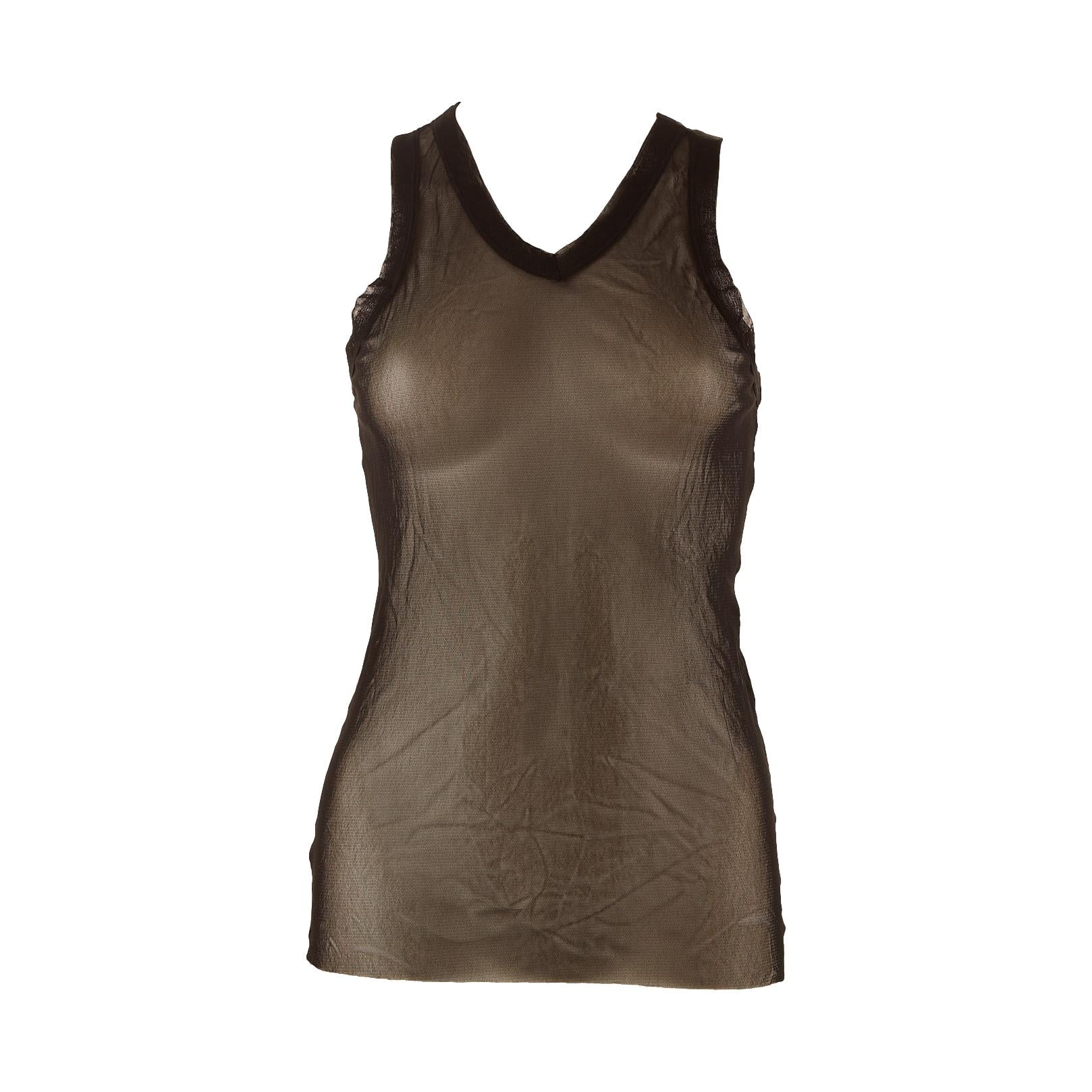 Jean Paul Gaultier Black Mesh Tank