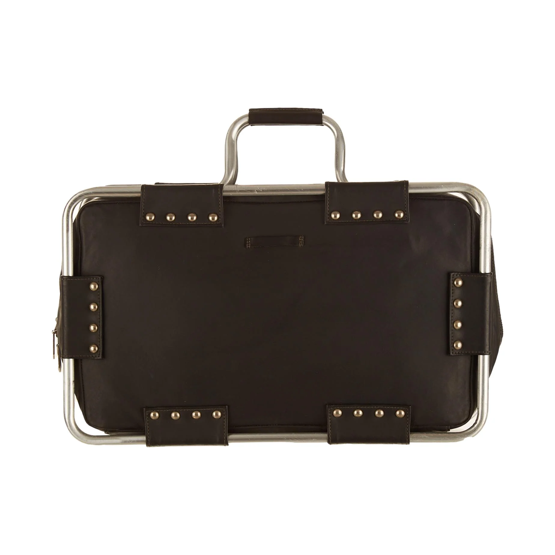 Jean Paul Gaultier Black Metal Top Handle Bag