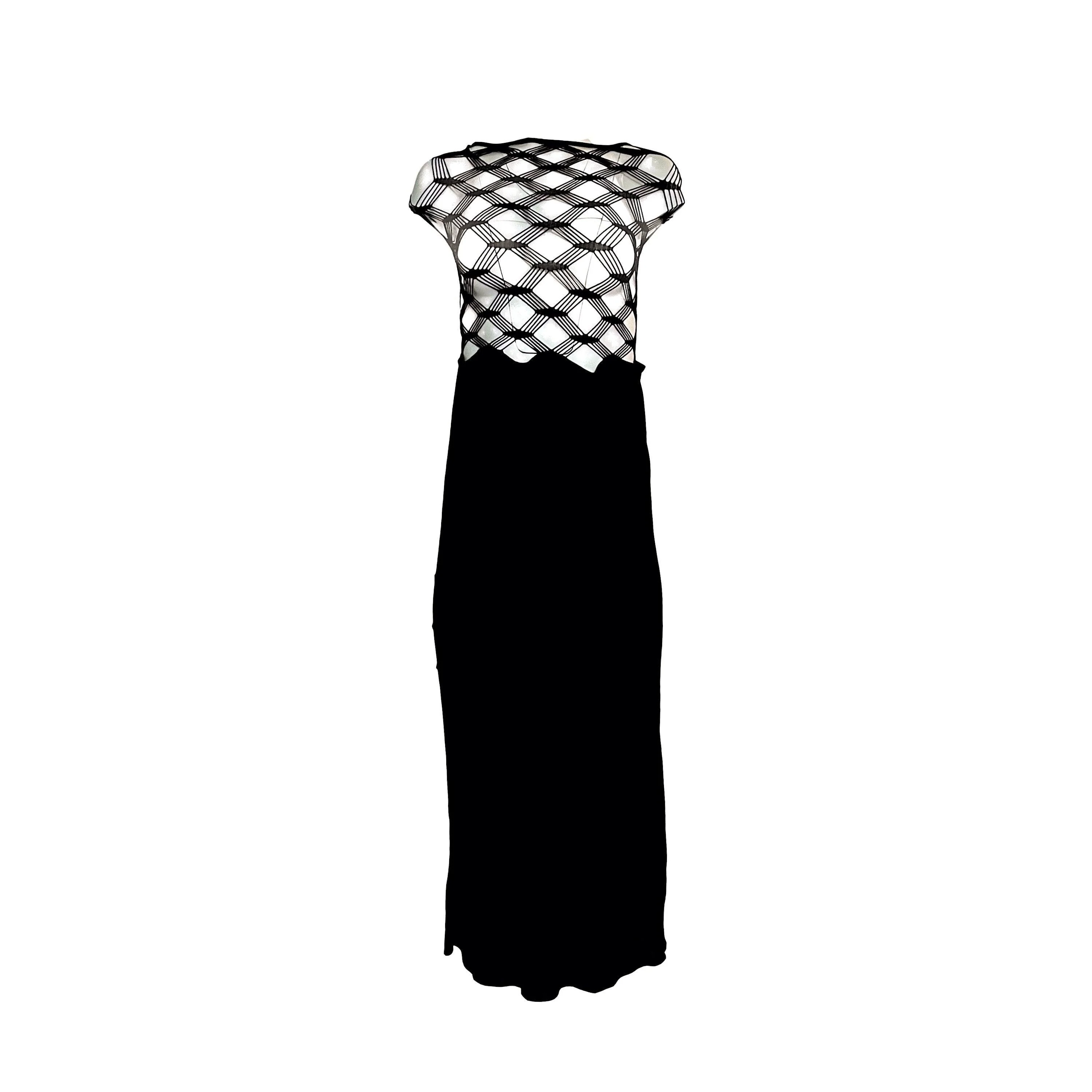Jean Paul Gaultier Black Net Dress