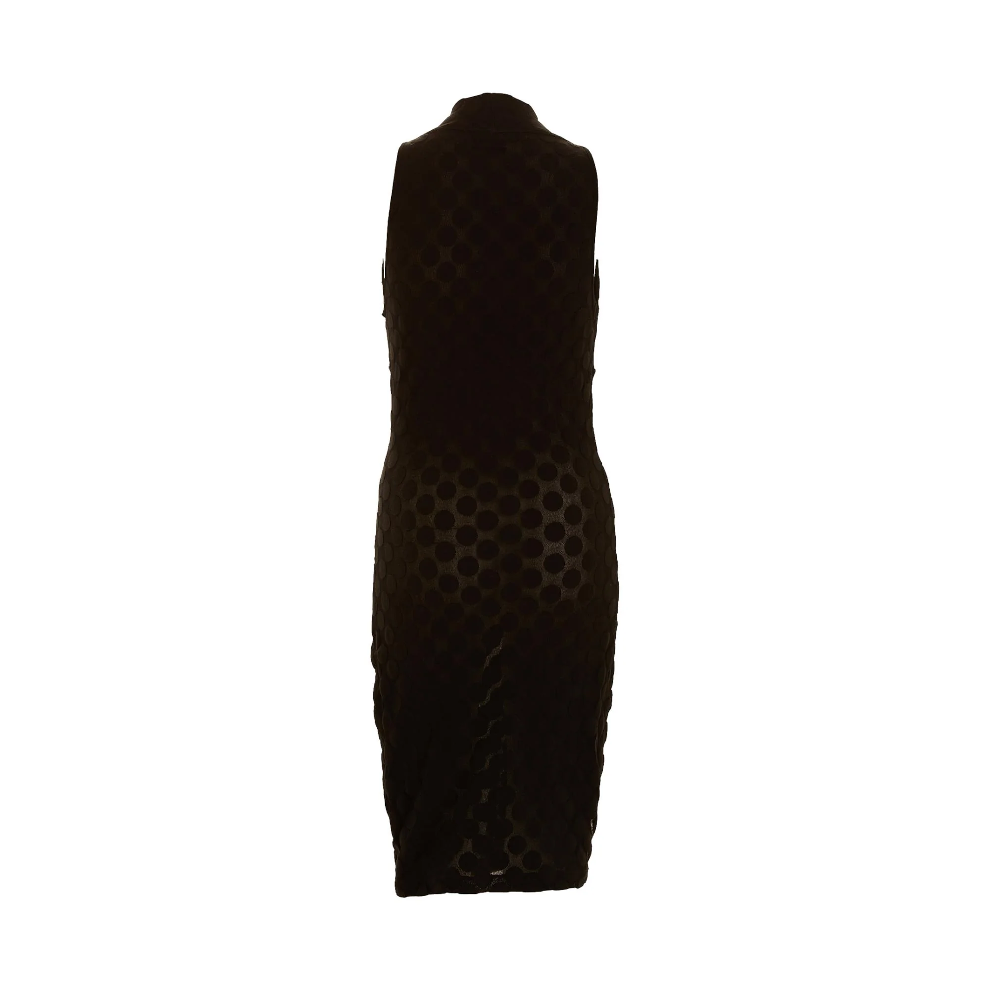 Jean Paul Gaultier Black Polkadot Sheer Dress - Image 2