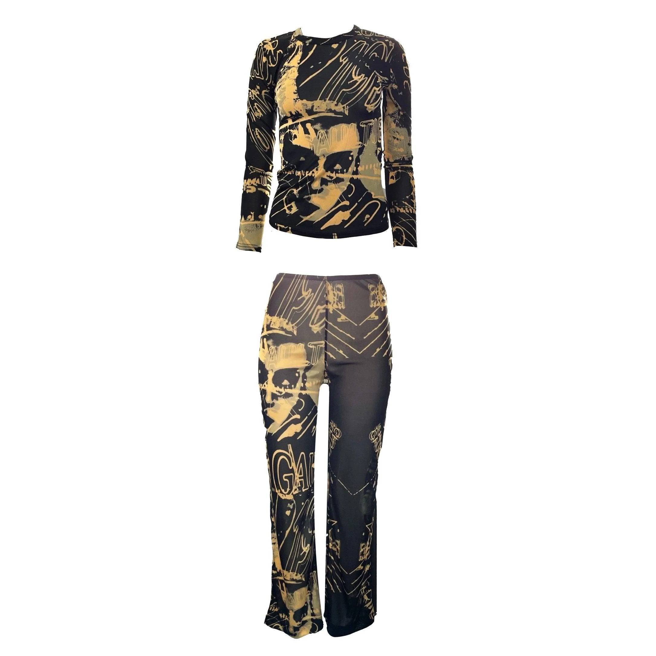 Jean Paul Gaultier Black Print Set